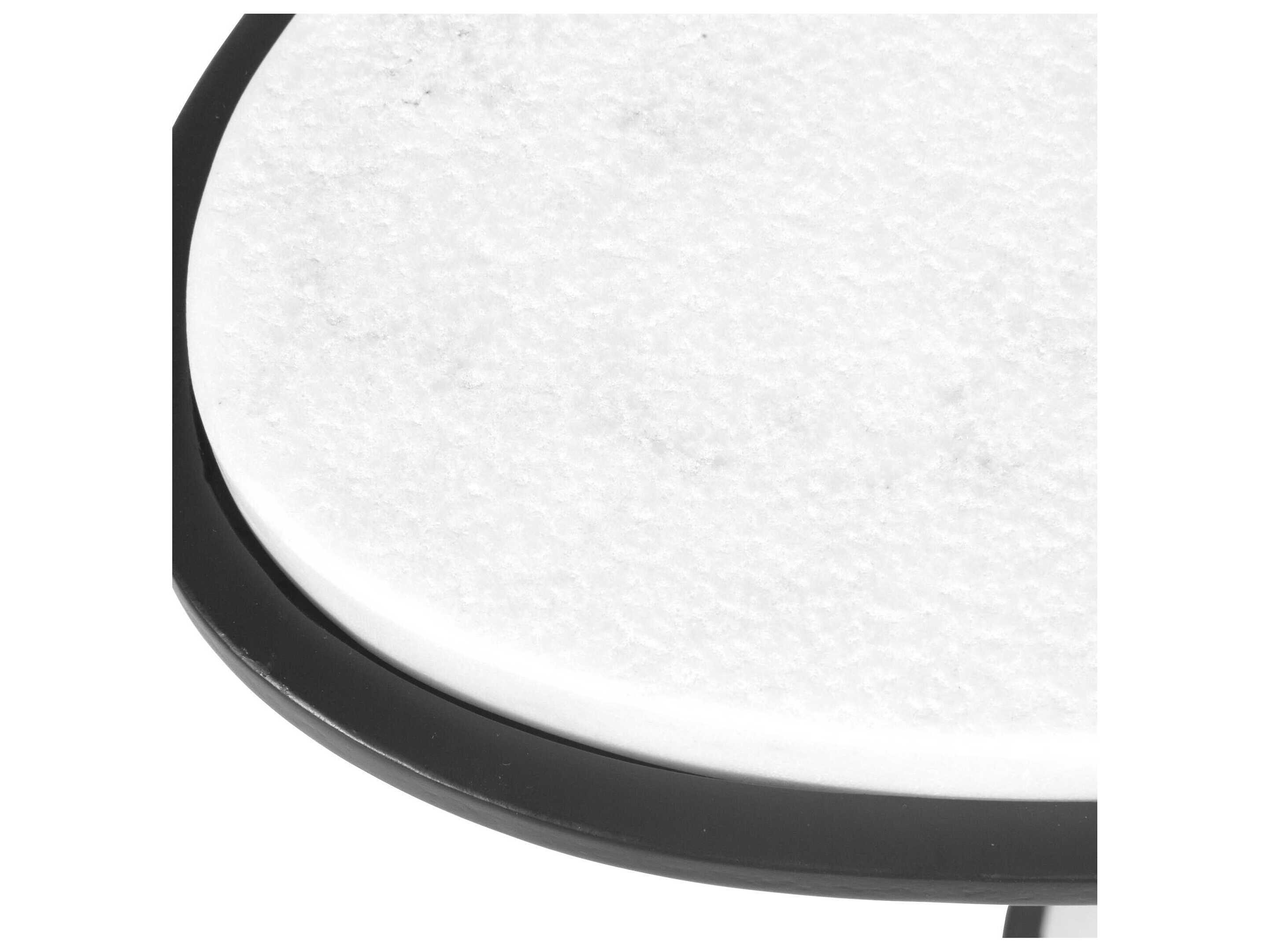 Uttermost Morro Oval Marble End Table