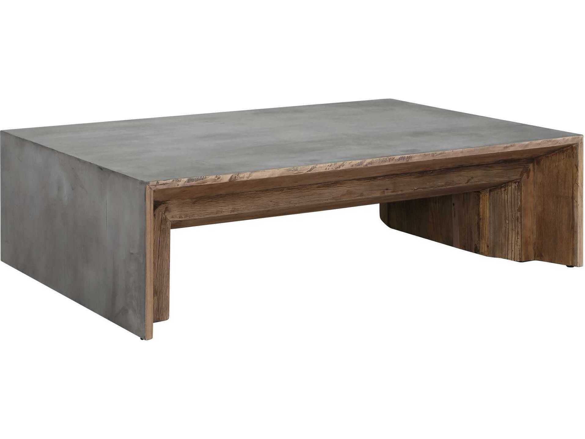 Uttermost Vail Rectangular Concrete Gray Coffee Table