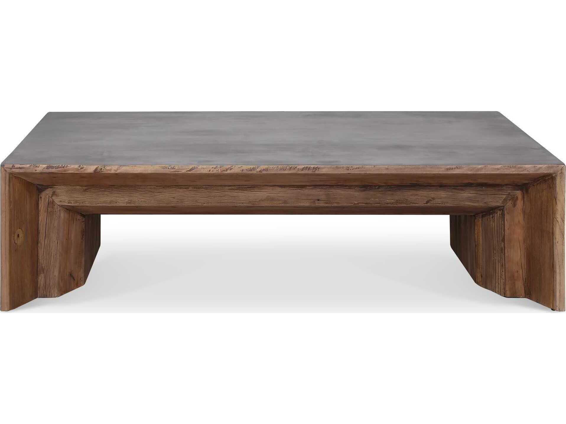 Uttermost Vail Rectangular Concrete Gray Coffee Table