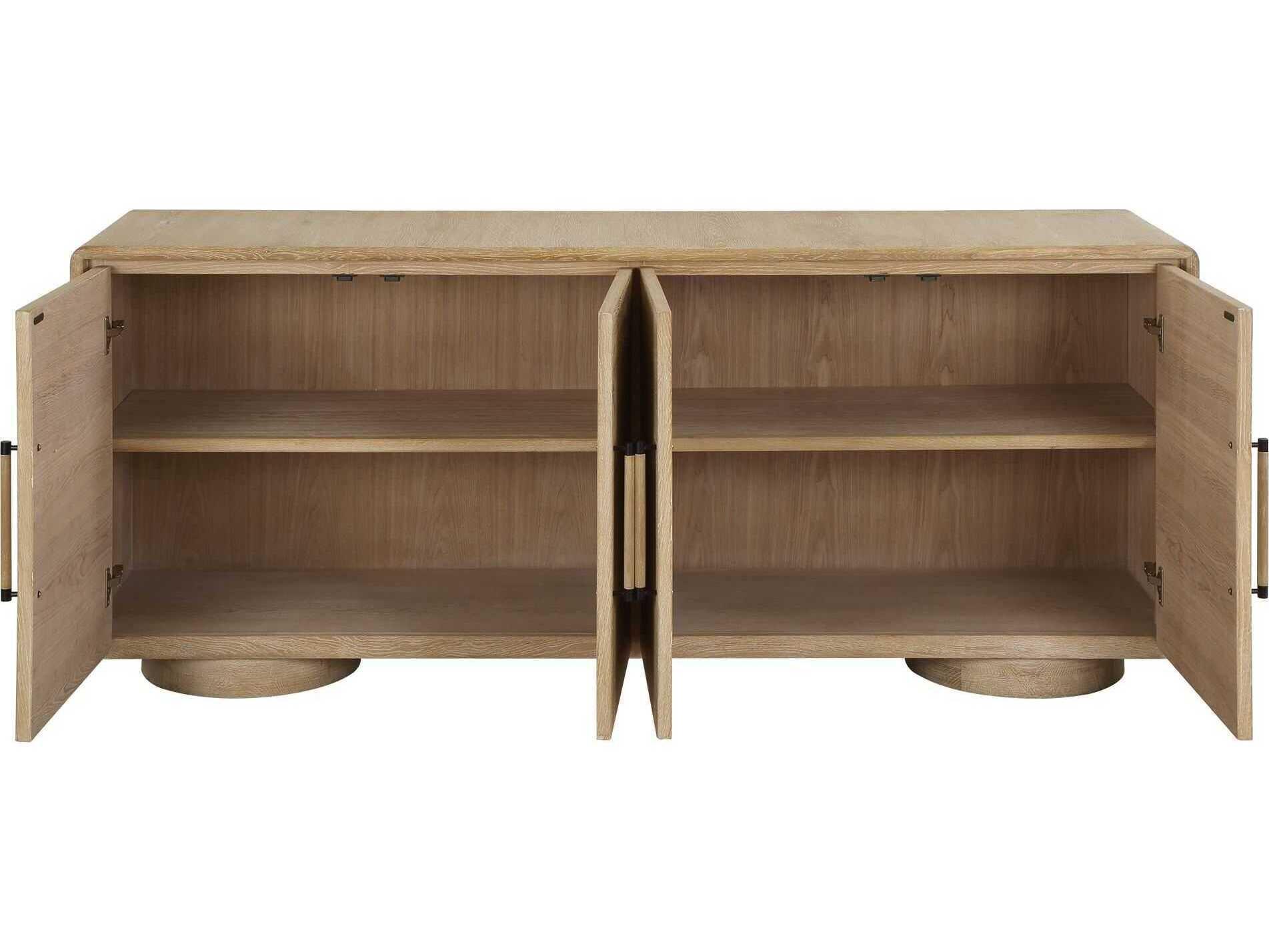 Uttermost Evanston 78" Oak Wood Sideboard