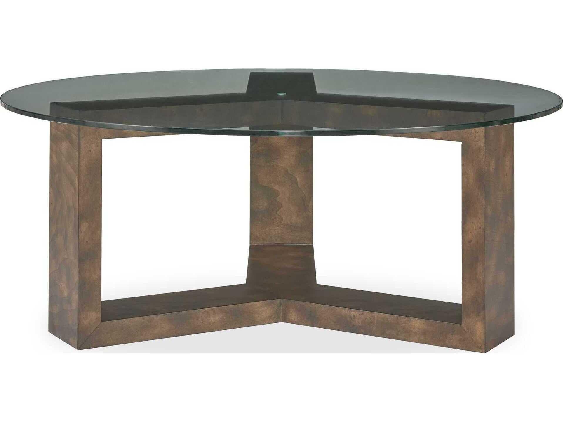 Uttermost Ignis Round Glass Coffee Table