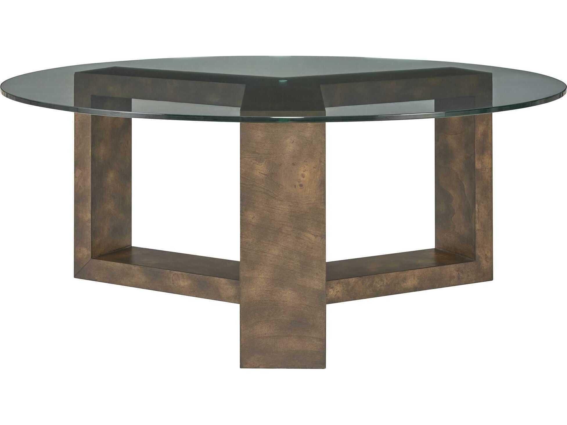 Uttermost Ignis Round Glass Coffee Table