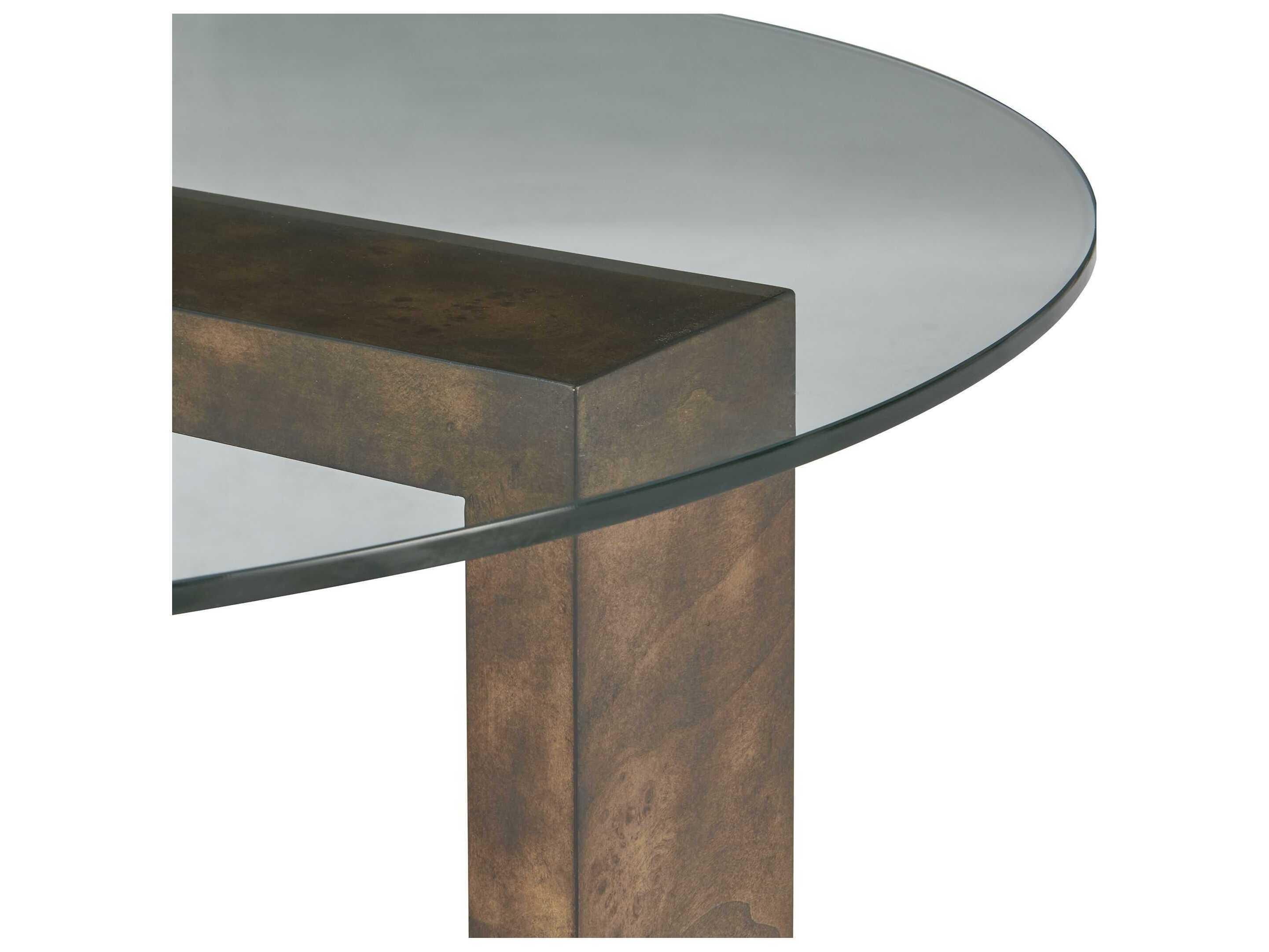 Uttermost Ignis Round Glass Coffee Table