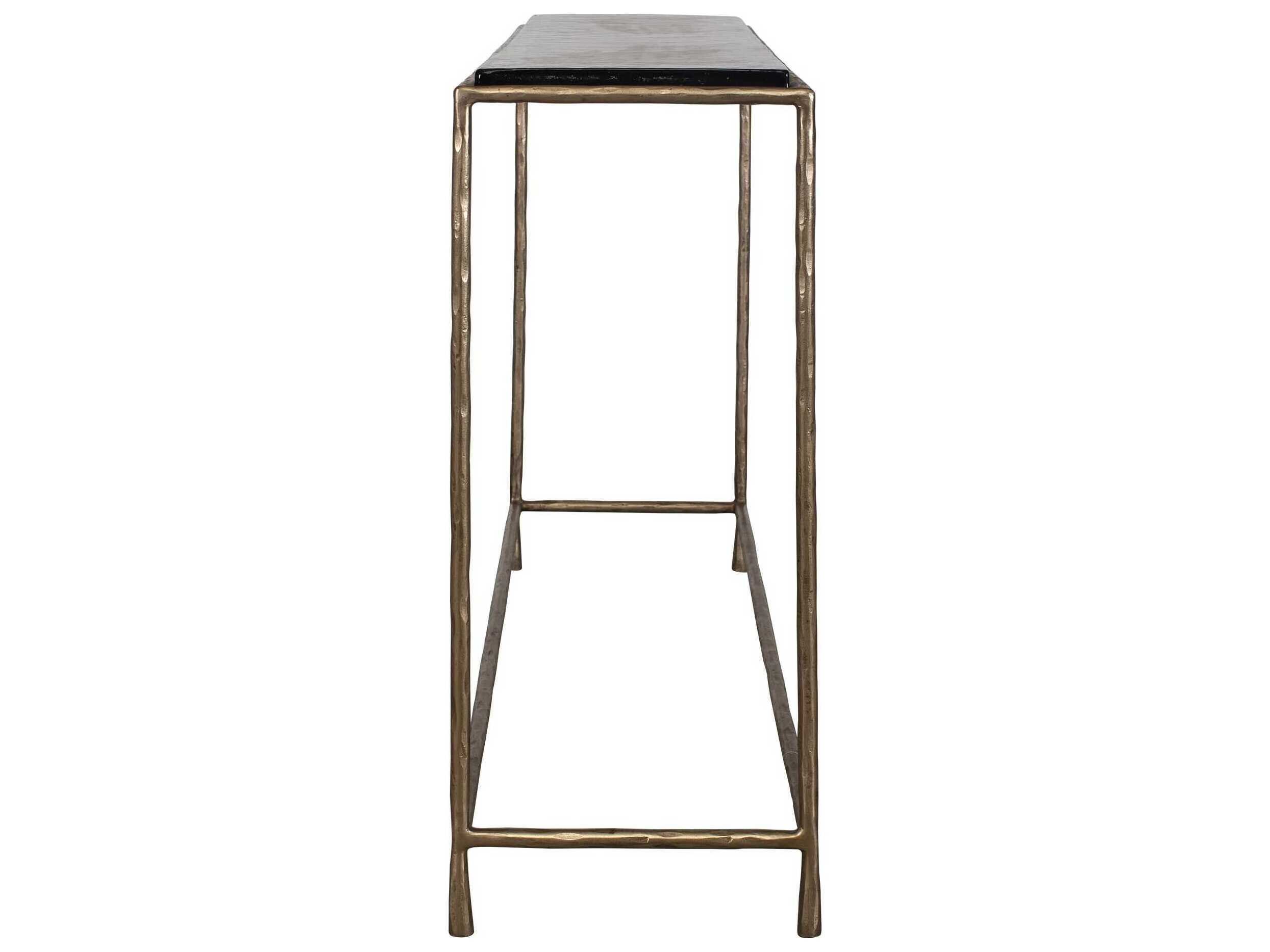 Uttermost Ovard Rectangular Glass Console Table