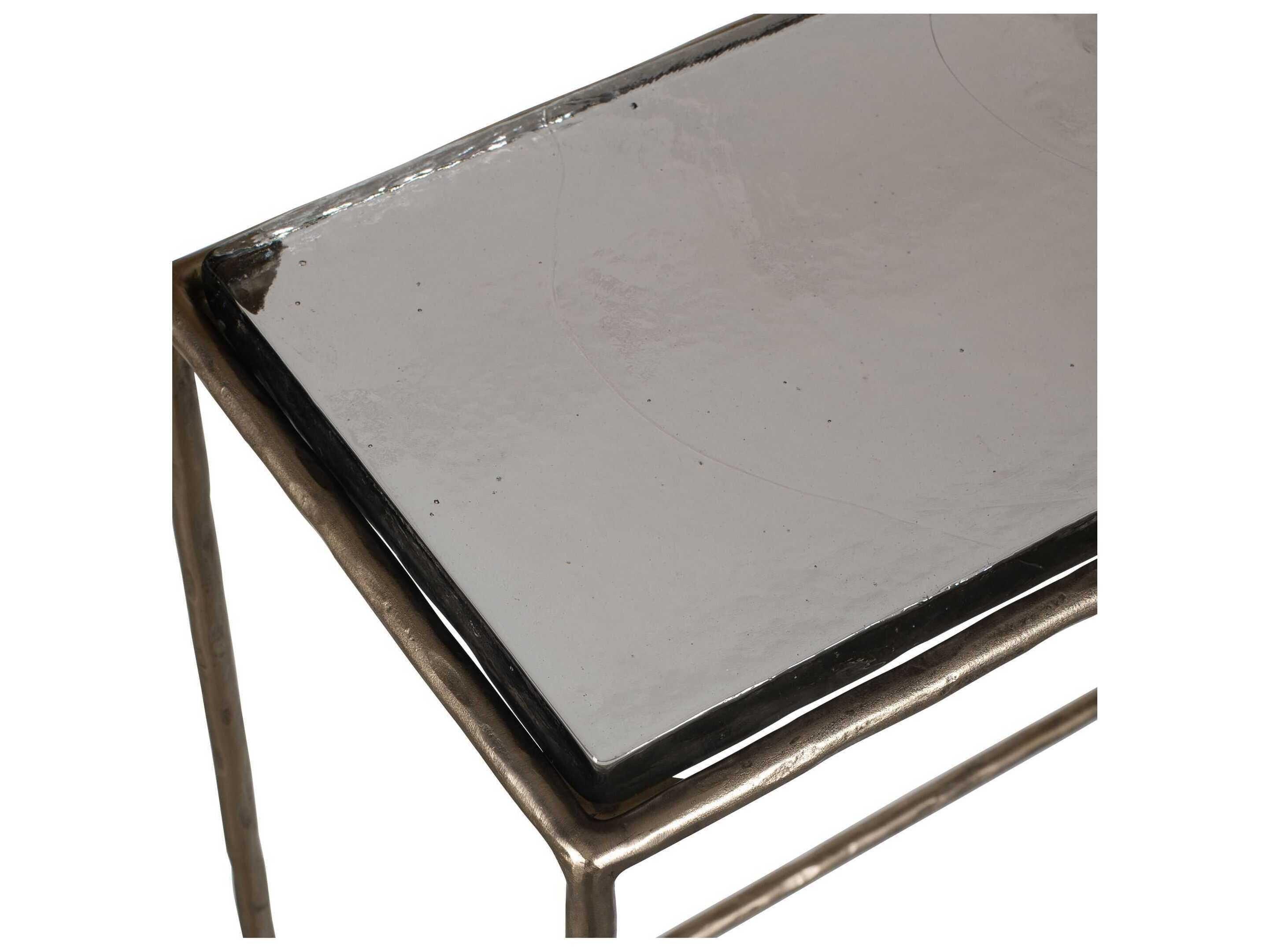 Uttermost Ovard Rectangular Glass Console Table