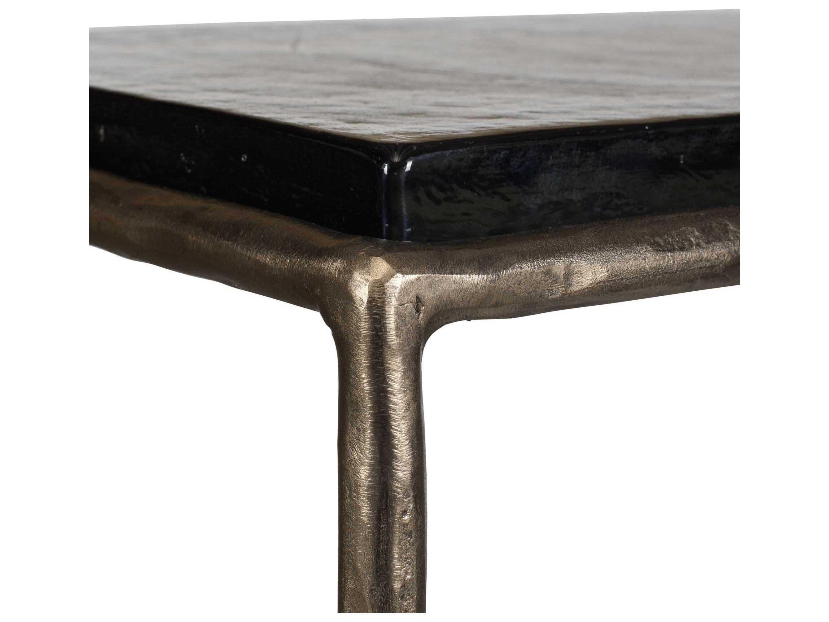 Uttermost Ovard Rectangular Glass Console Table