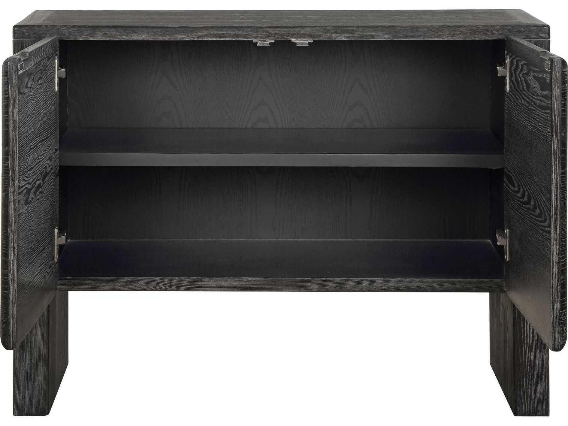 Uttermost Bierk Dark Stain Black Elm Wood Accent Chest