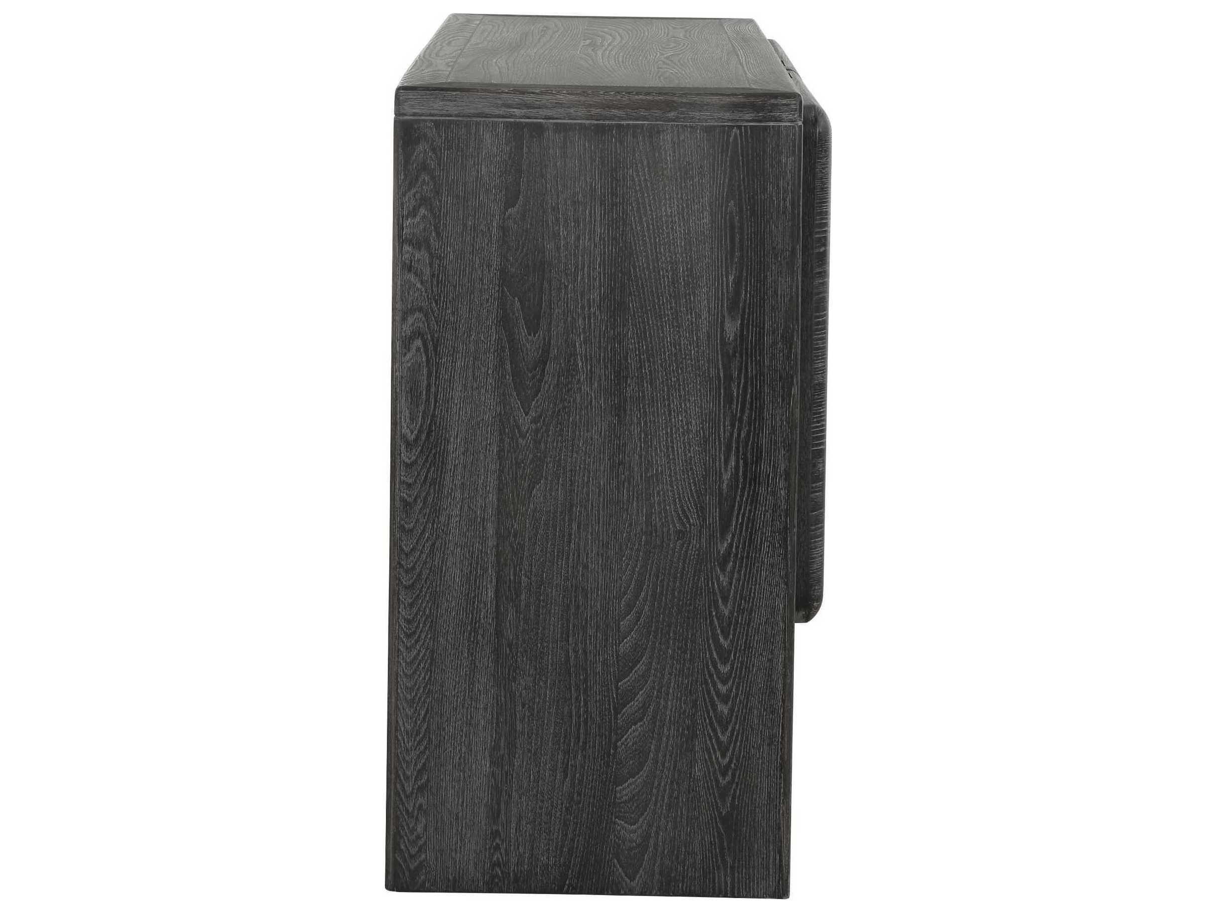 Uttermost Bierk Dark Stain Black Elm Wood Accent Chest