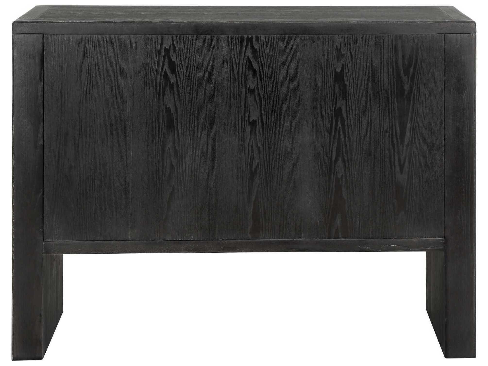 Uttermost Bierk Dark Stain Black Elm Wood Accent Chest