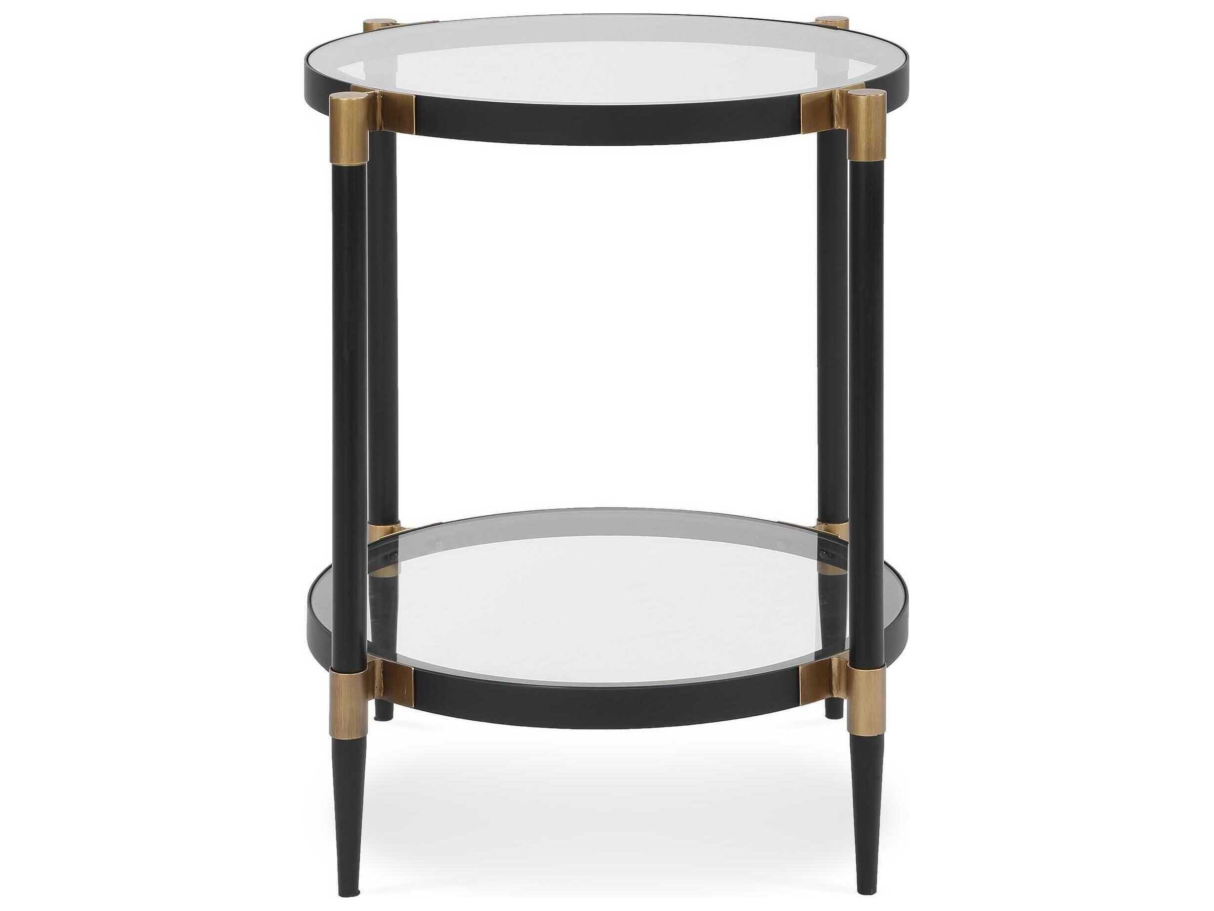 Uttermost Chadid Round Glass End Table