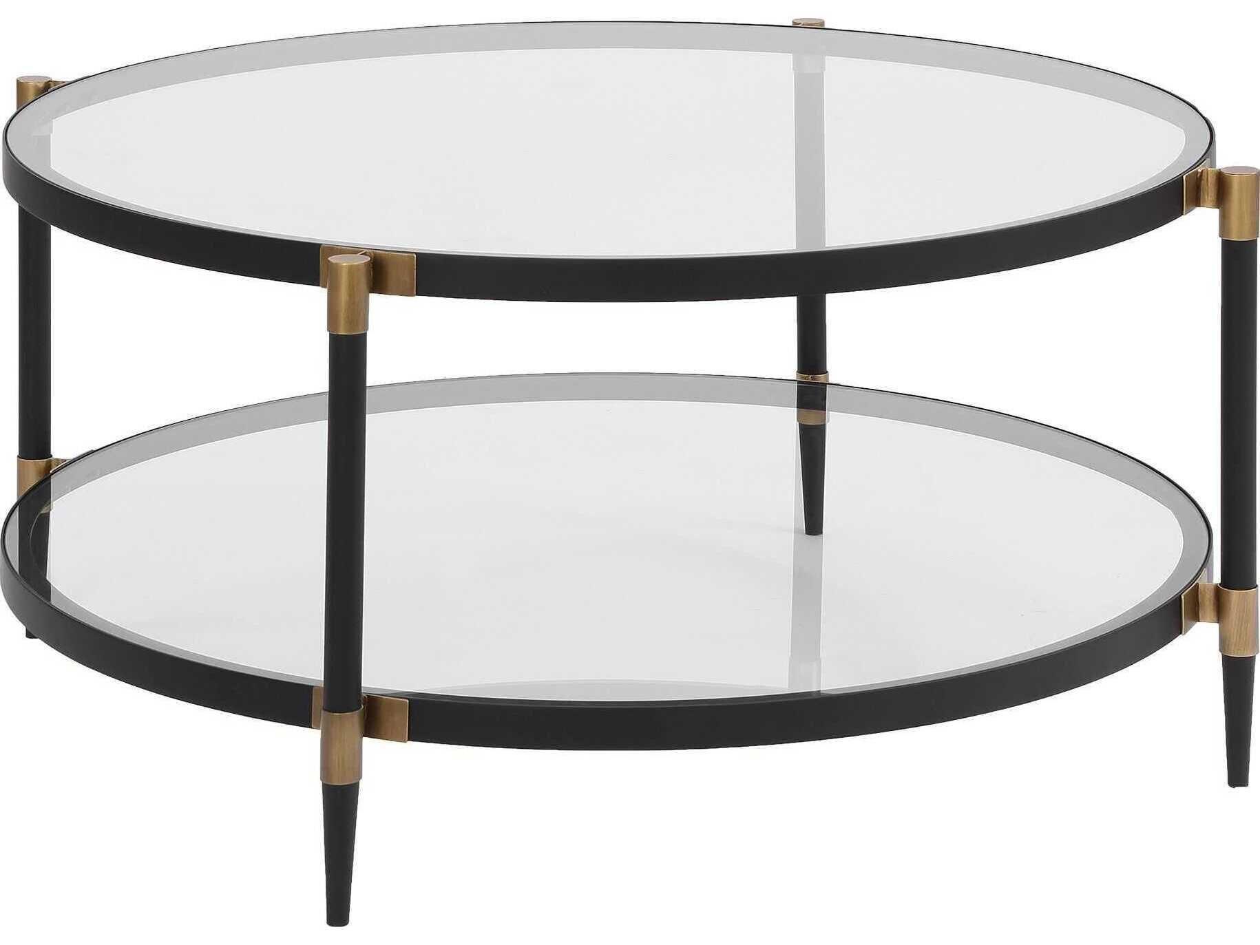 Uttermost Chadid Round Glass Coffee Table