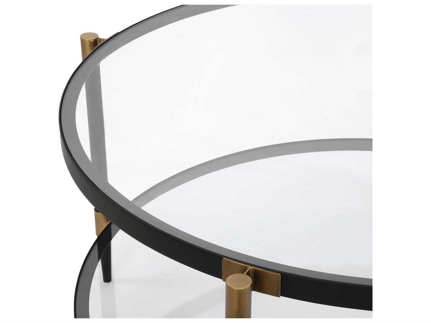 Uttermost Chadid Round Glass Coffee Table