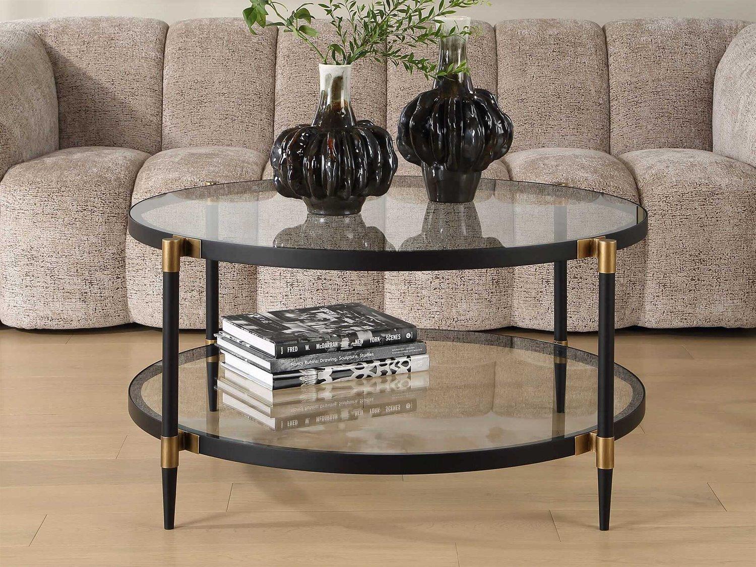 Uttermost Chadid Round Glass Coffee Table