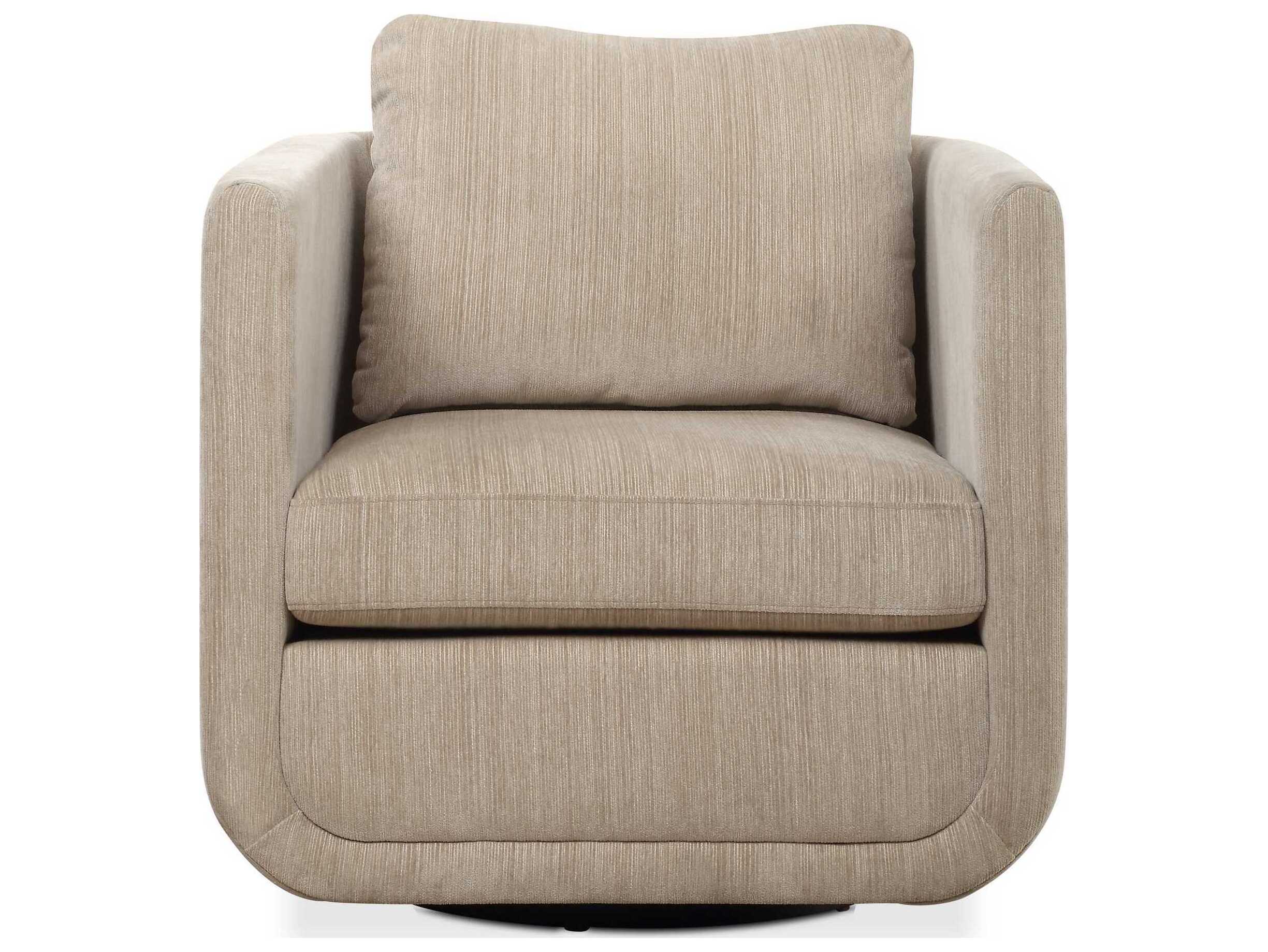 Uttermost Abound Swivel White Accent Chair