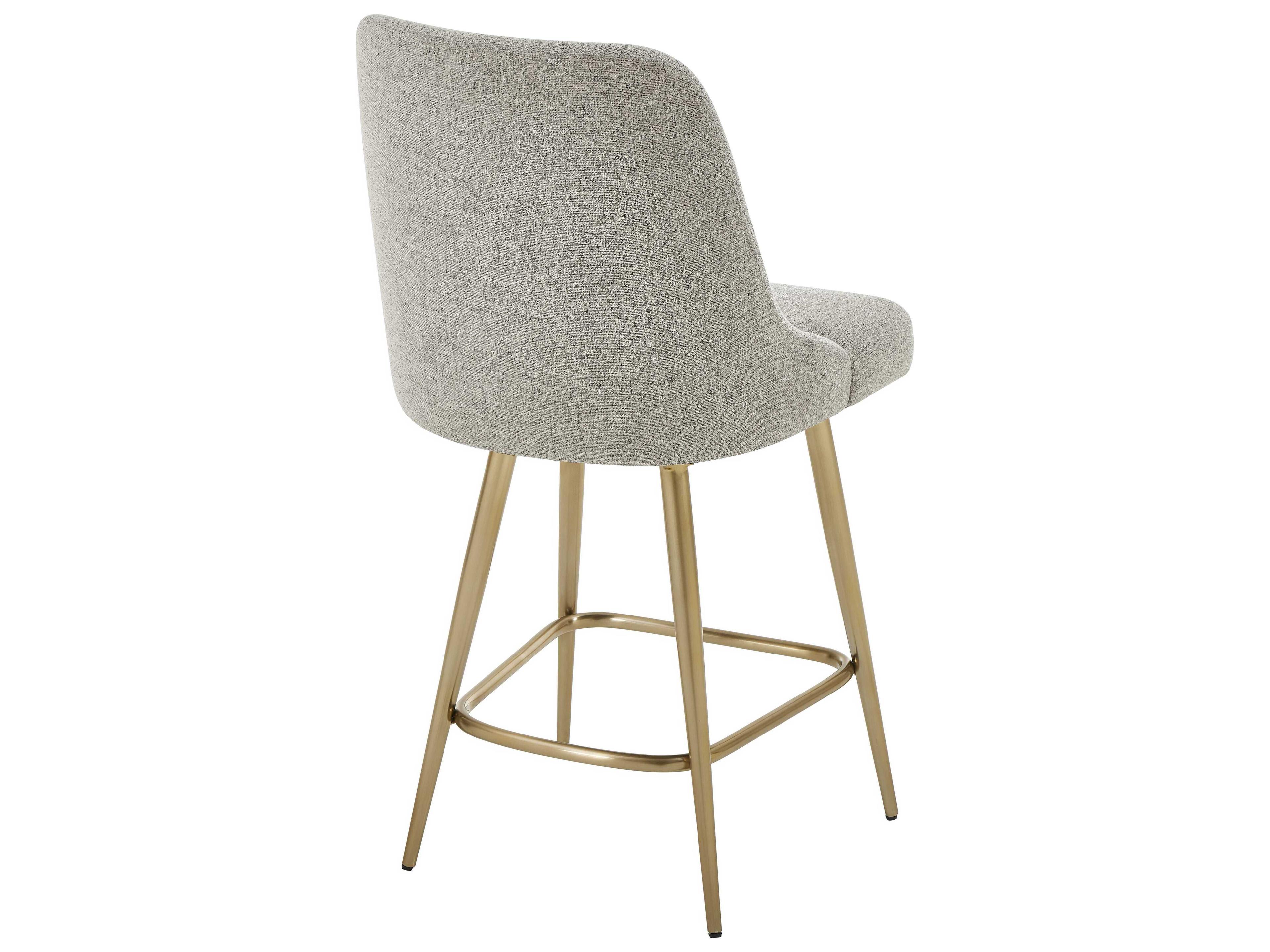 Uttermost Bramwell Upholstered Hardwood Counter Stool