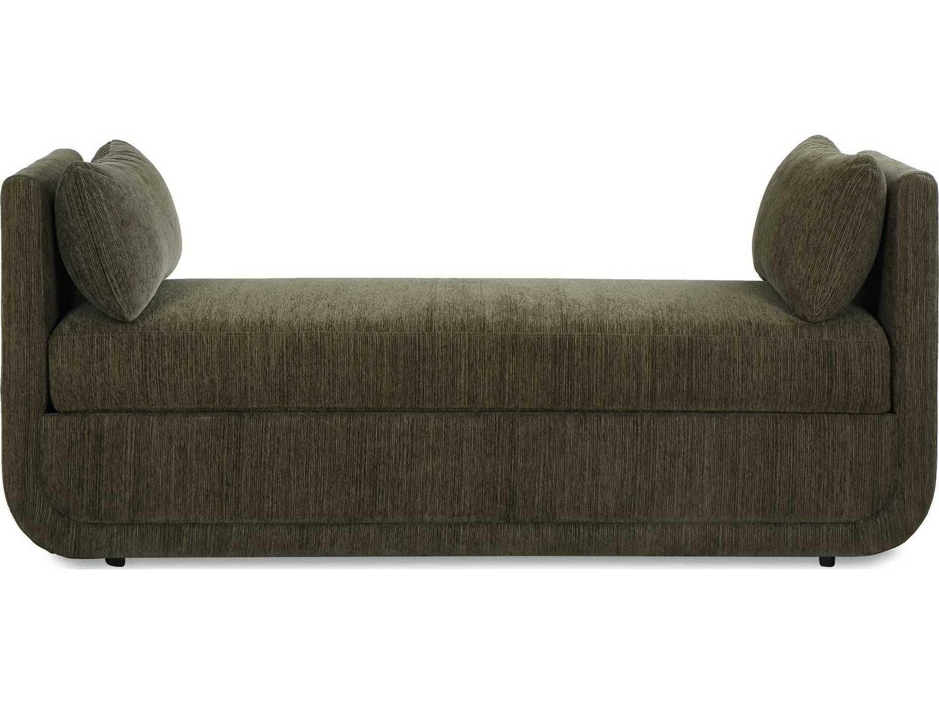 Uttermost Abound Green Upholstered Accent Bench