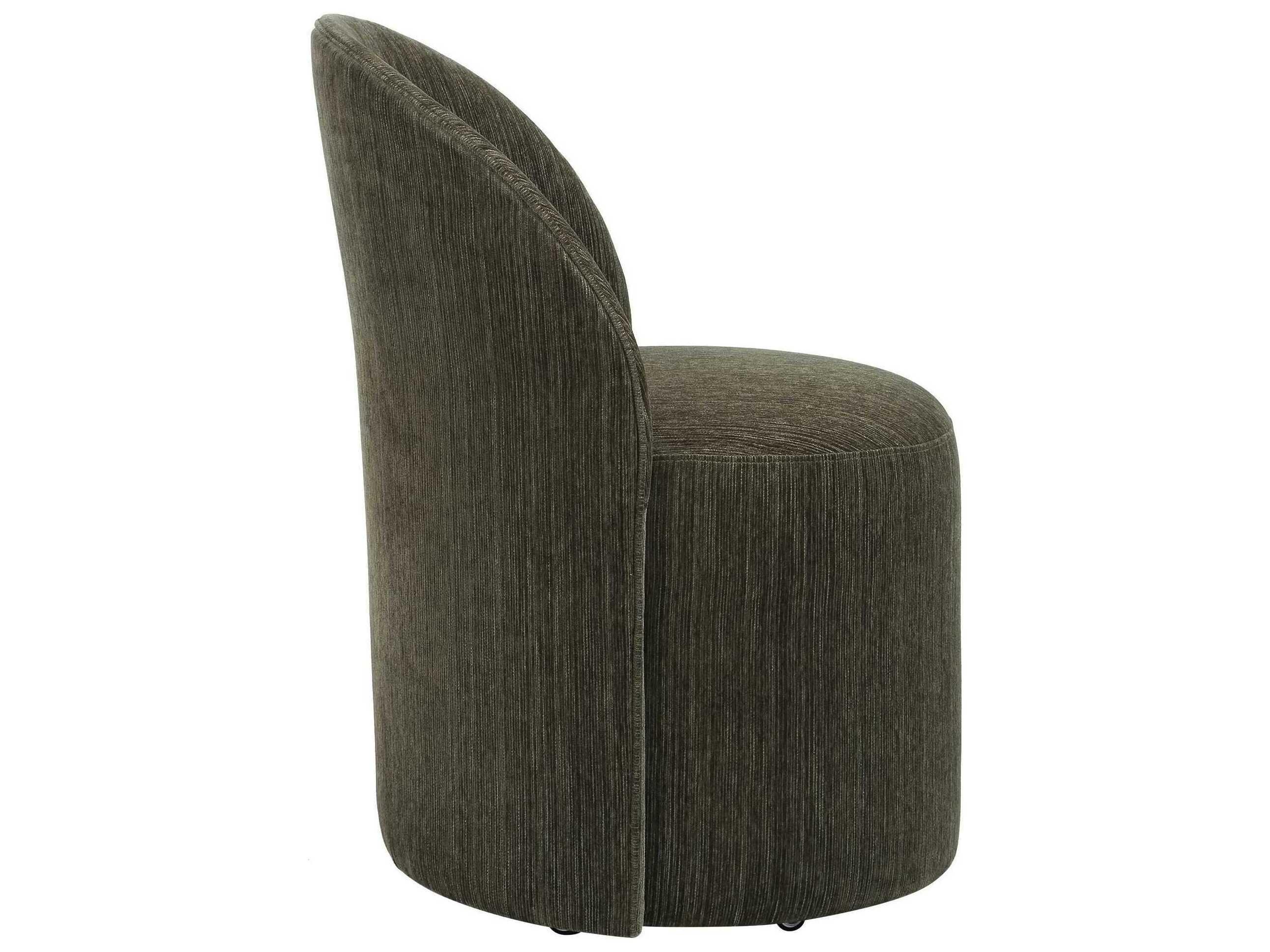 Uttermost Roll With It Plywood Green Upholstered Armless Dining Chair