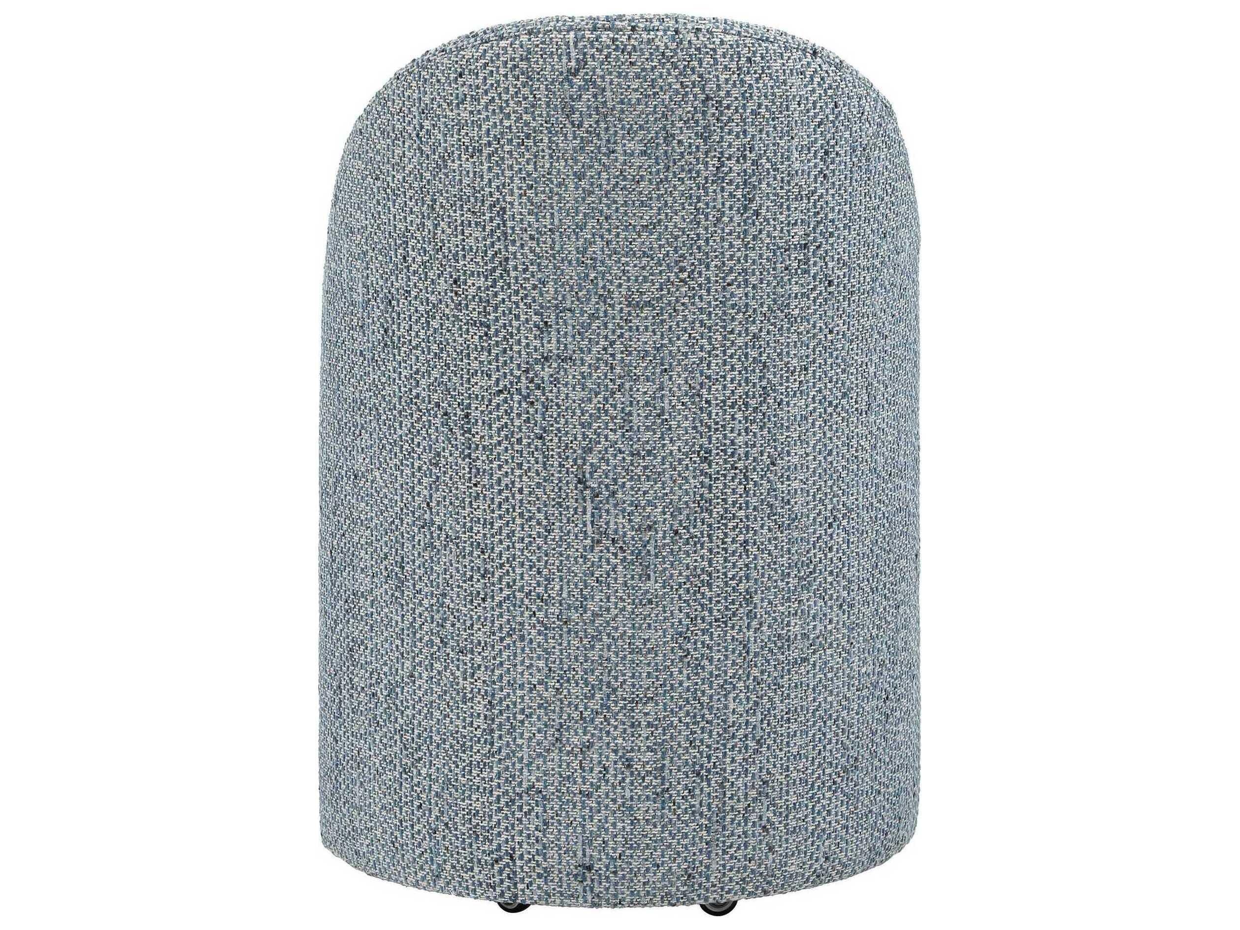 Uttermost Roll With It Plywood Blue Upholstered Armless Dining Chair