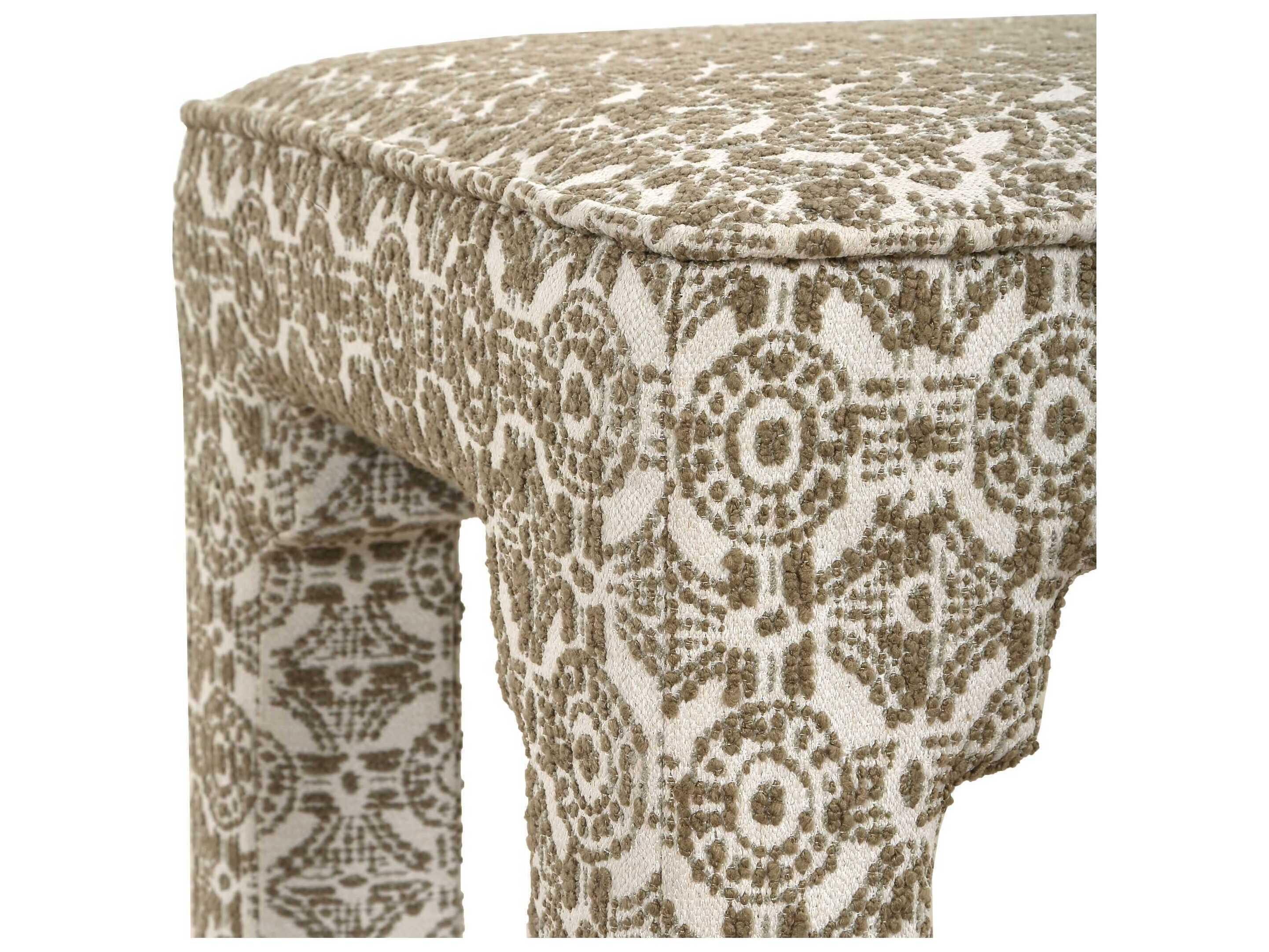 Uttermost Satoria Olive Green Upholstered Accent Bench