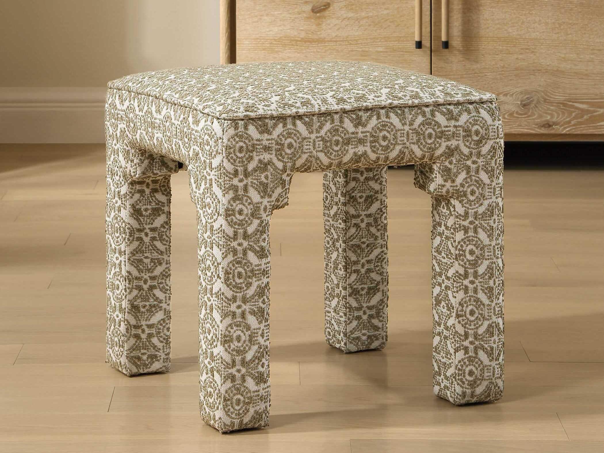 Uttermost Satoria Olive Green Upholstered Accent Bench