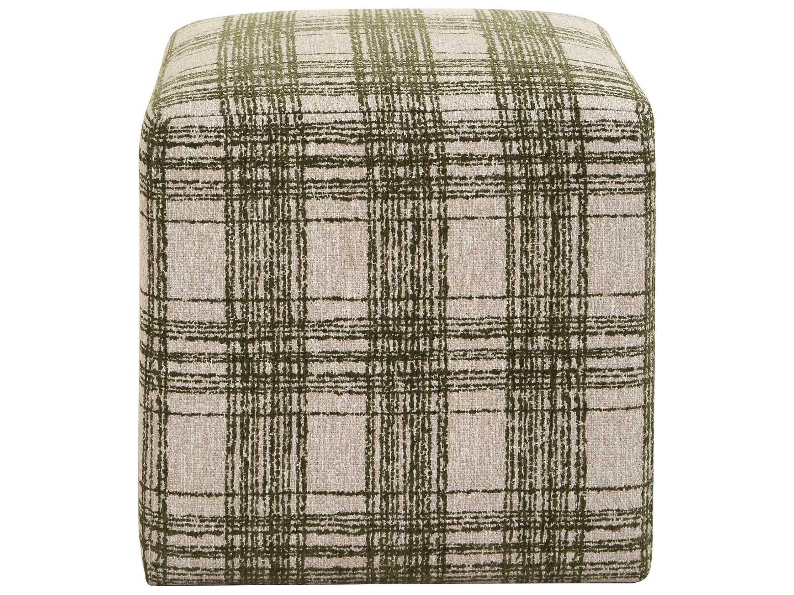 Uttermost Joie Green Upholstered Ottoman