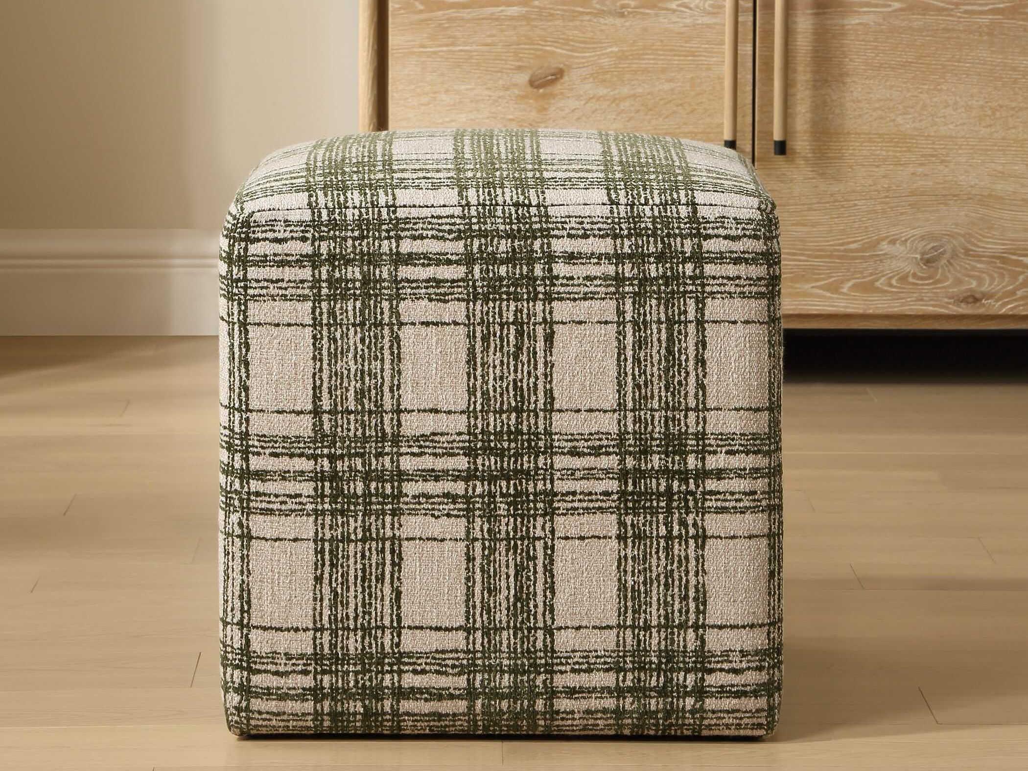 Uttermost Joie Green Upholstered Ottoman