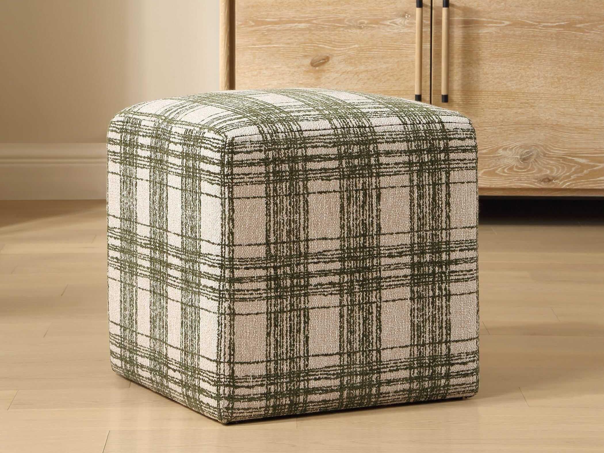 Uttermost Joie Green Upholstered Ottoman