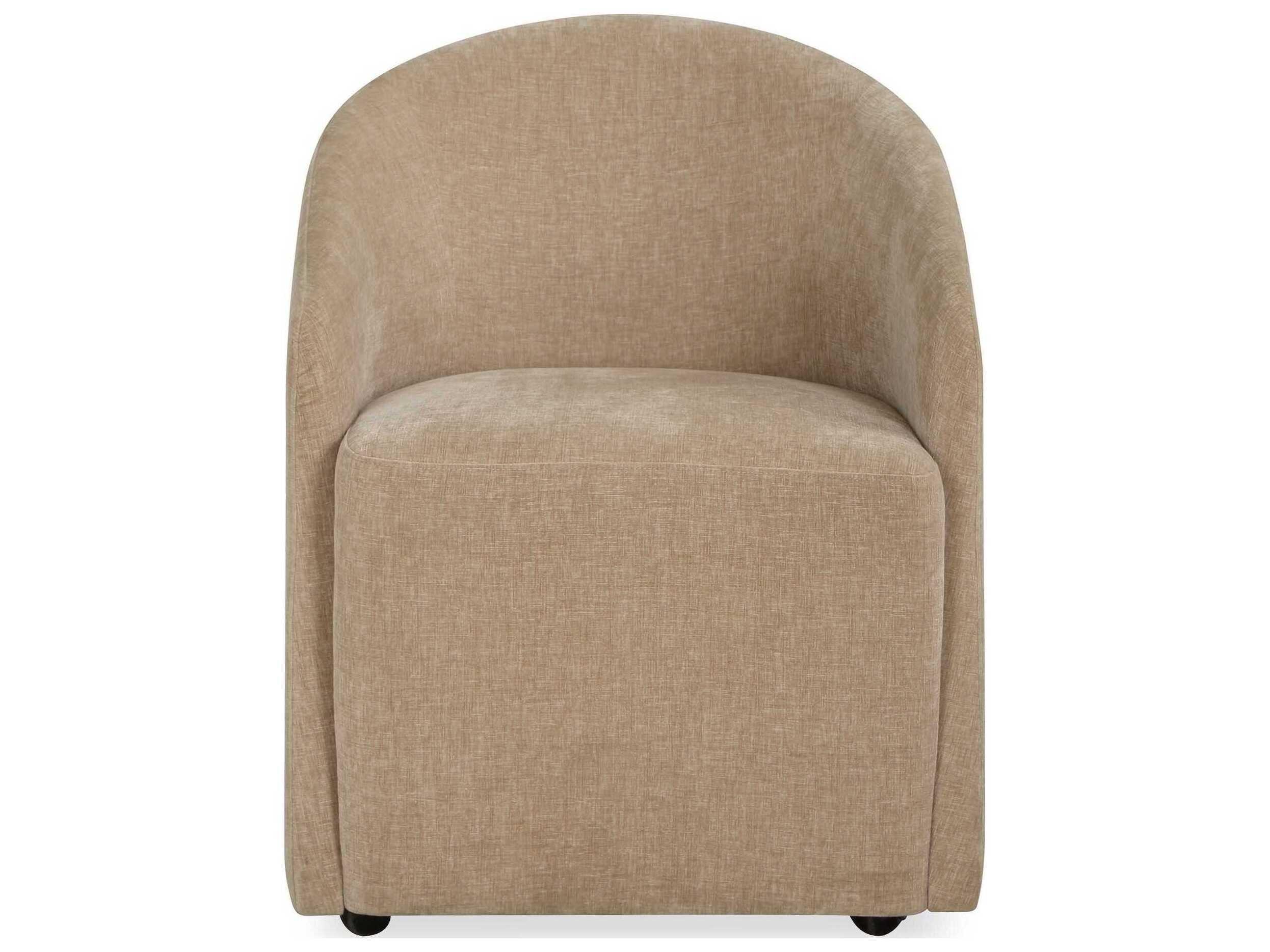 Uttermost Harbor Plywood Brown Upholstered Arm Dining Chair