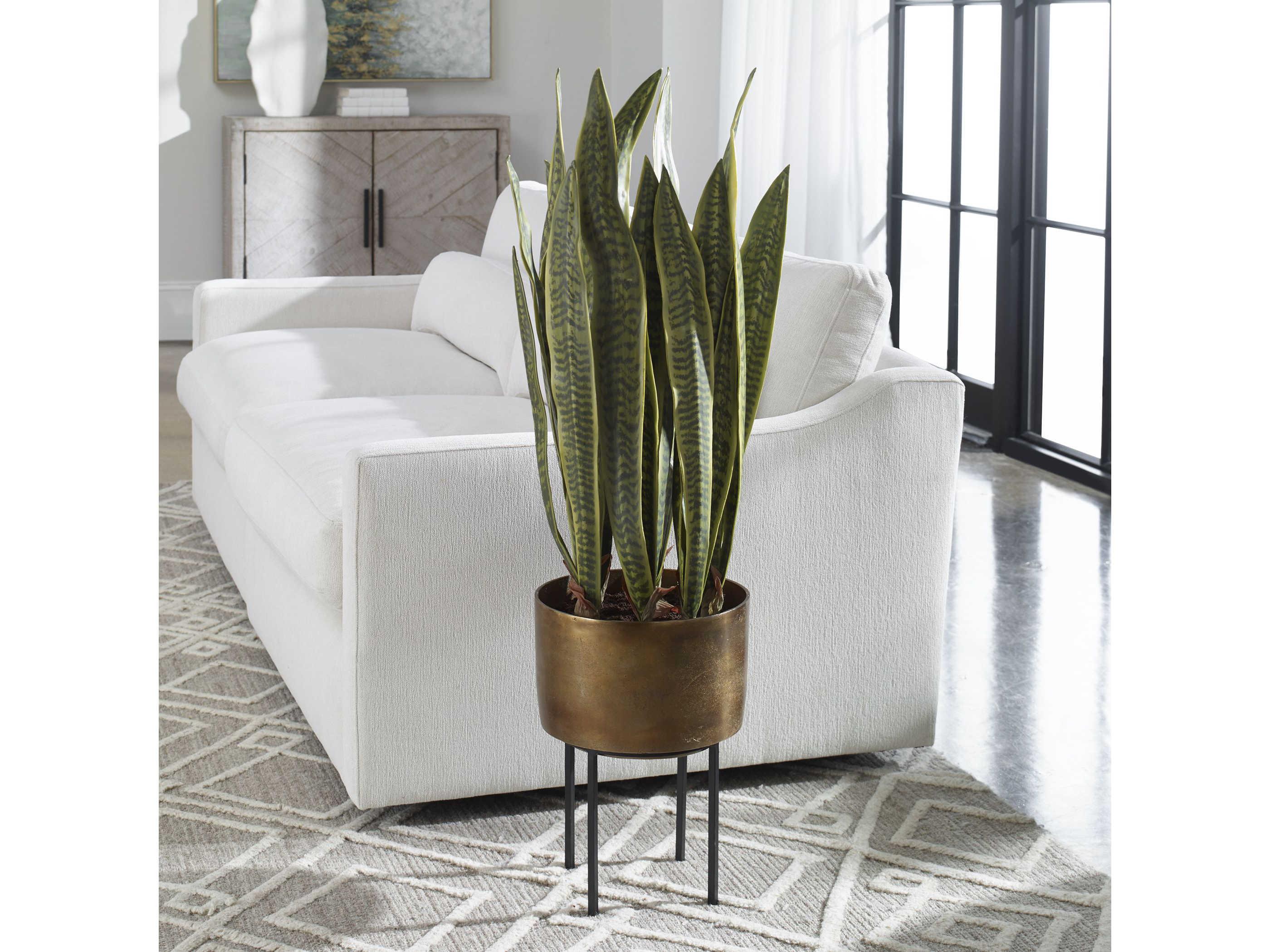 Uttermost Fasita Antique Brass Planter