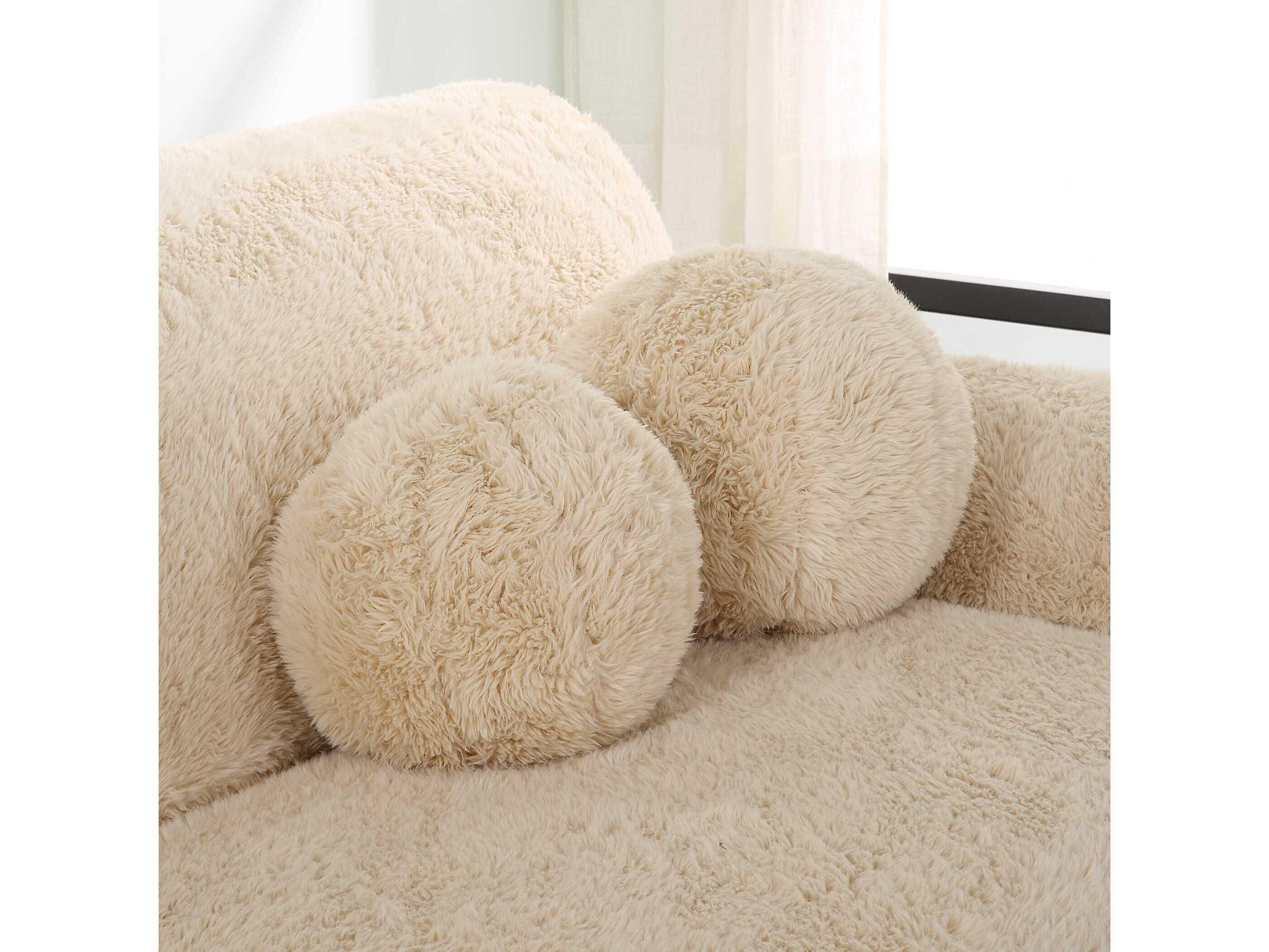 Uttermost Abide Ball Sheepskin Pillows Set of 2