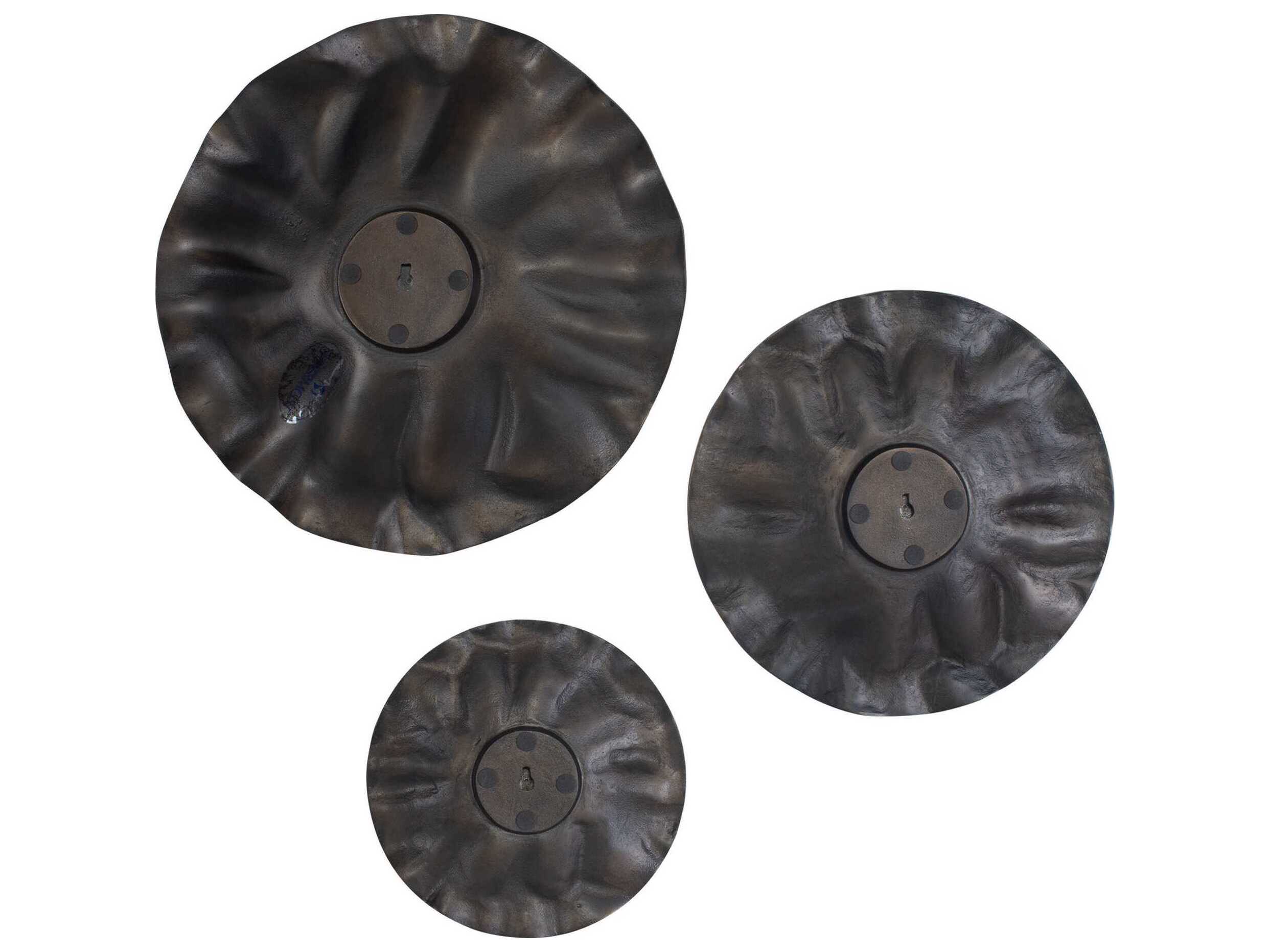 Uttermost Outdoor Peonia Outdoor Bronze Wall Art Set of 3