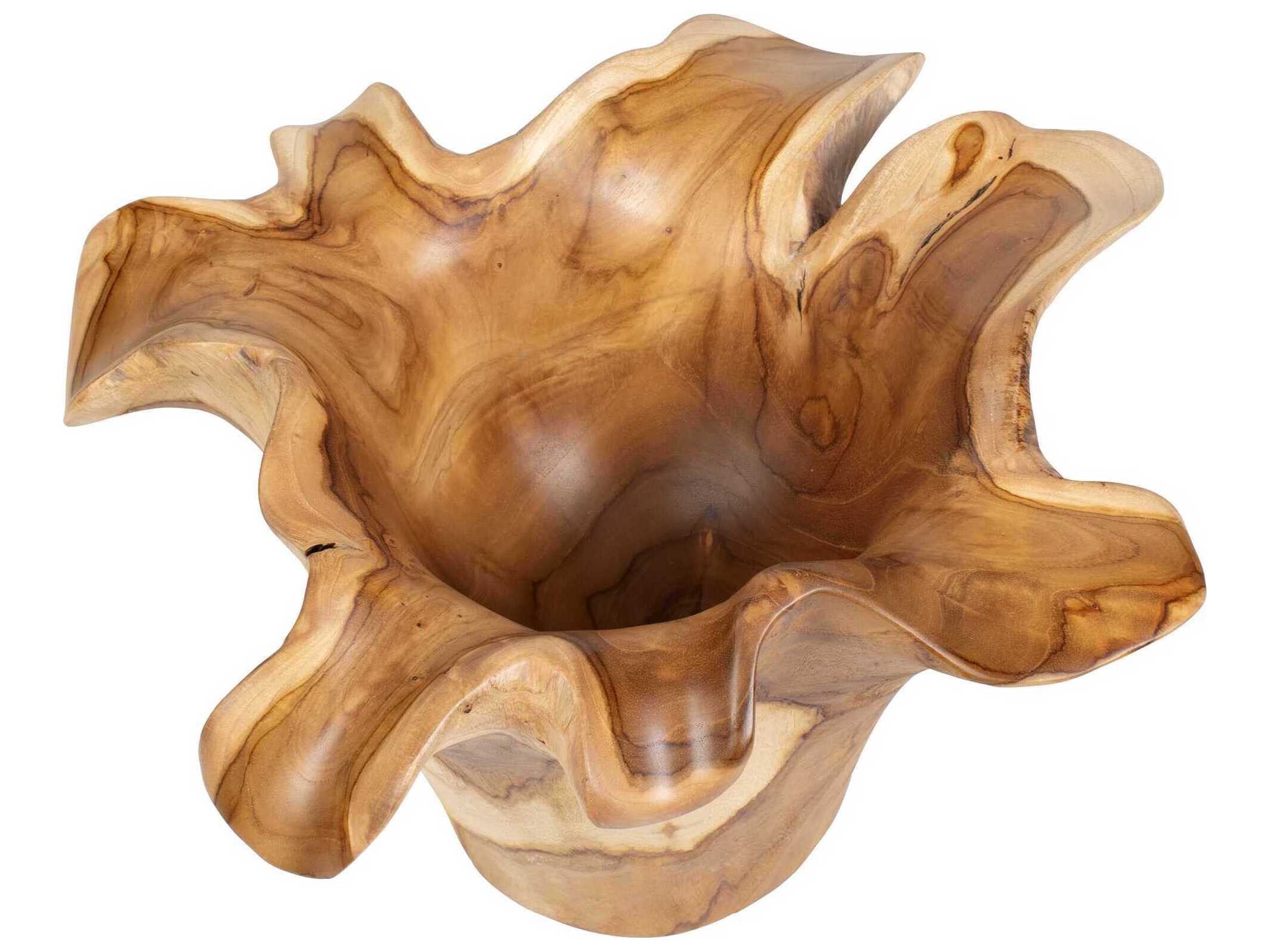Uttermost Outdoor Teak Flow Natural Outdoor Bowl