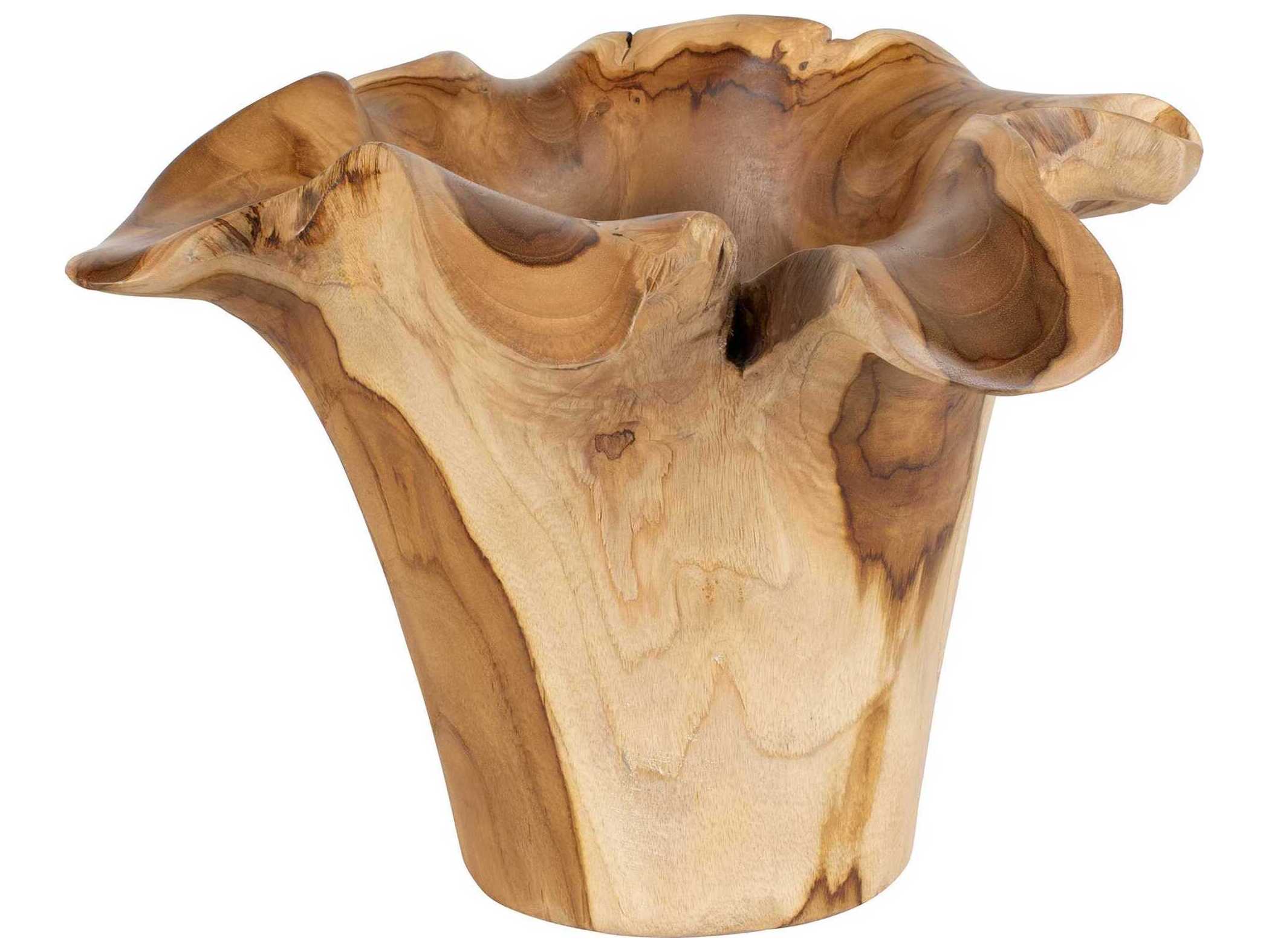 Uttermost Outdoor Teak Flow Natural Outdoor Bowl