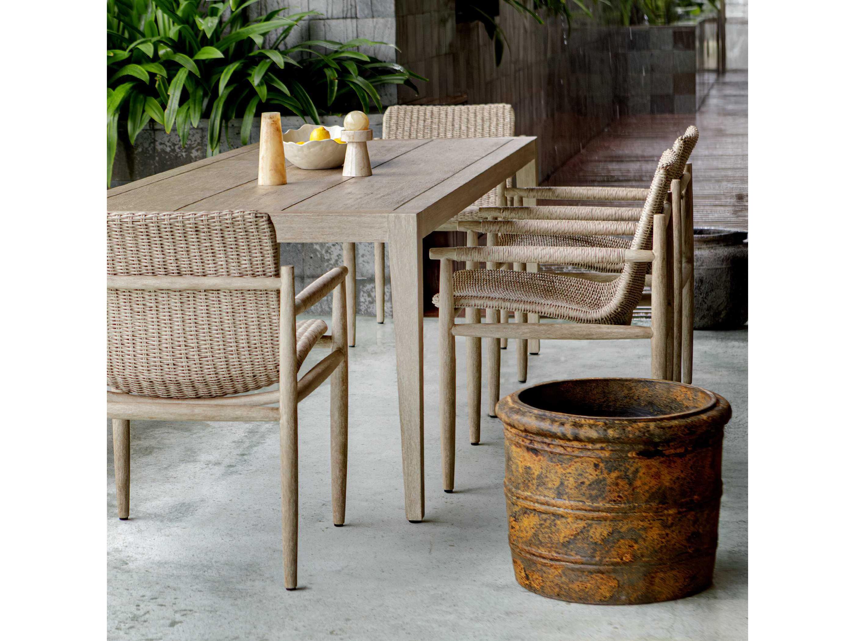 Uttermost Outdoor Weathered Relic Rustic Outdoor Planter