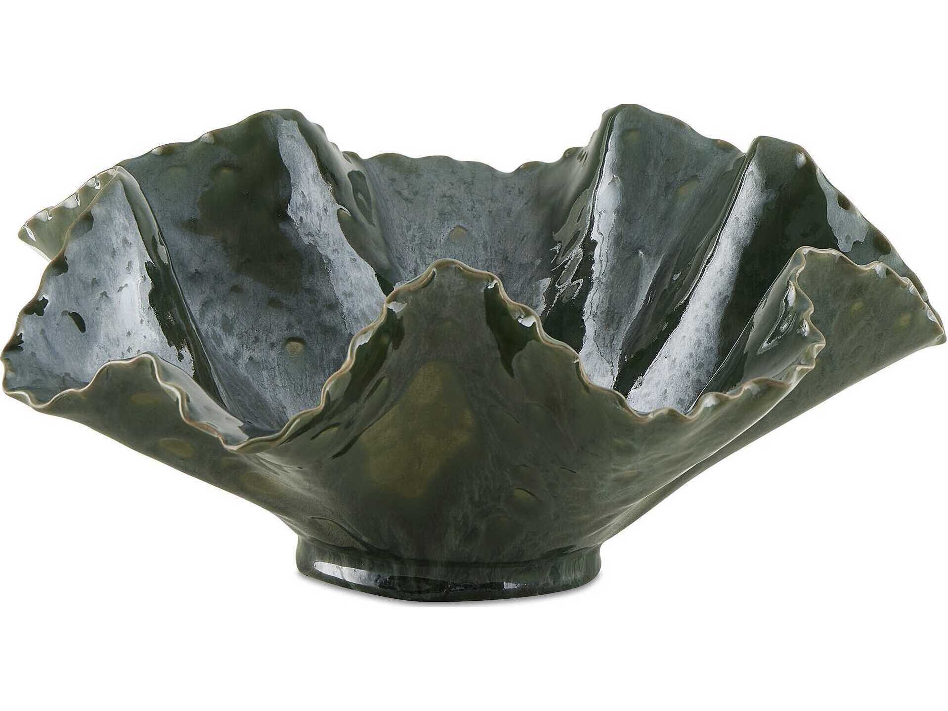 Uttermost Outdoor Verdant Bloom Emerald Outdoor Bowl