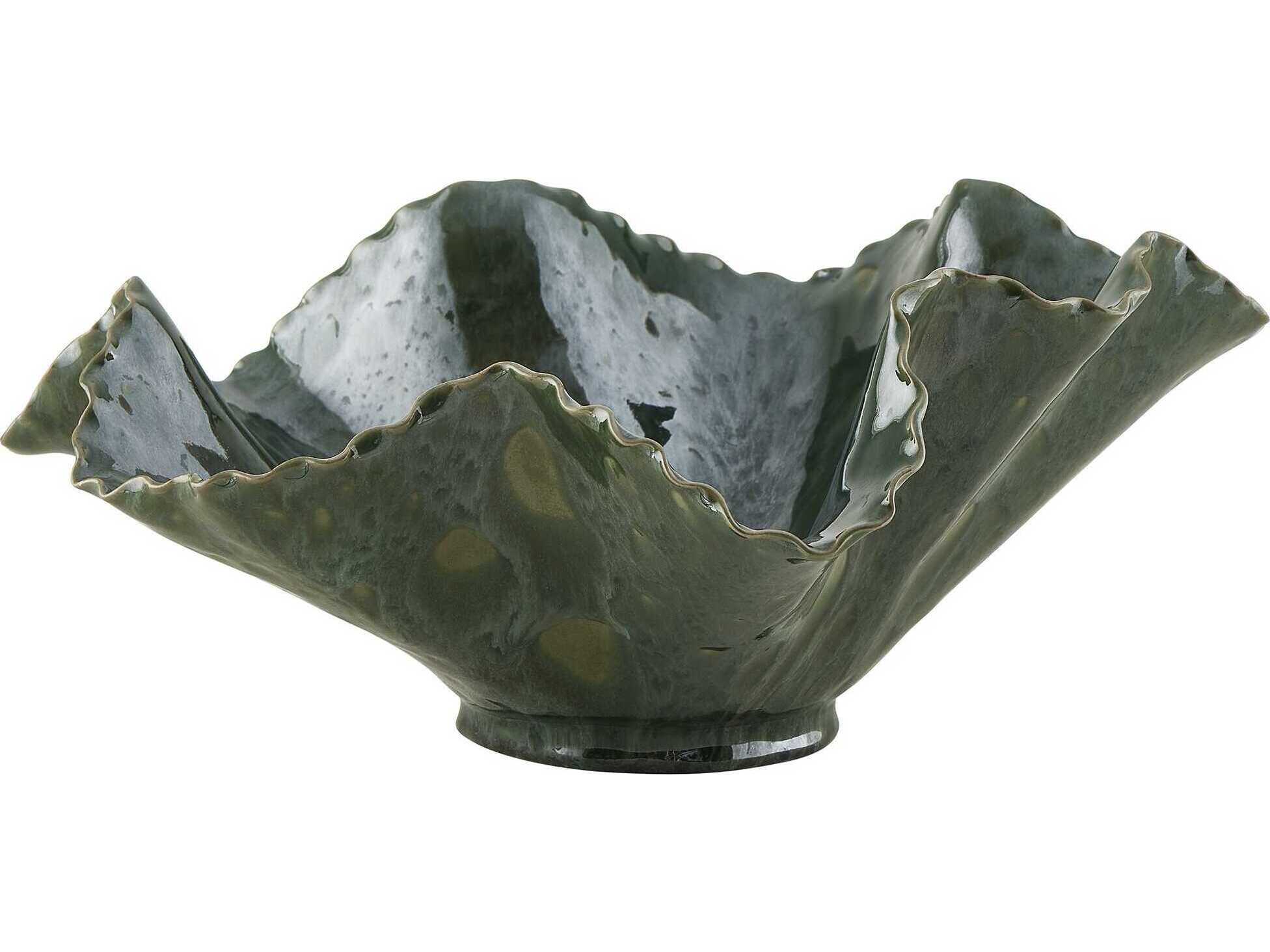 Uttermost Outdoor Verdant Bloom Emerald Outdoor Bowl