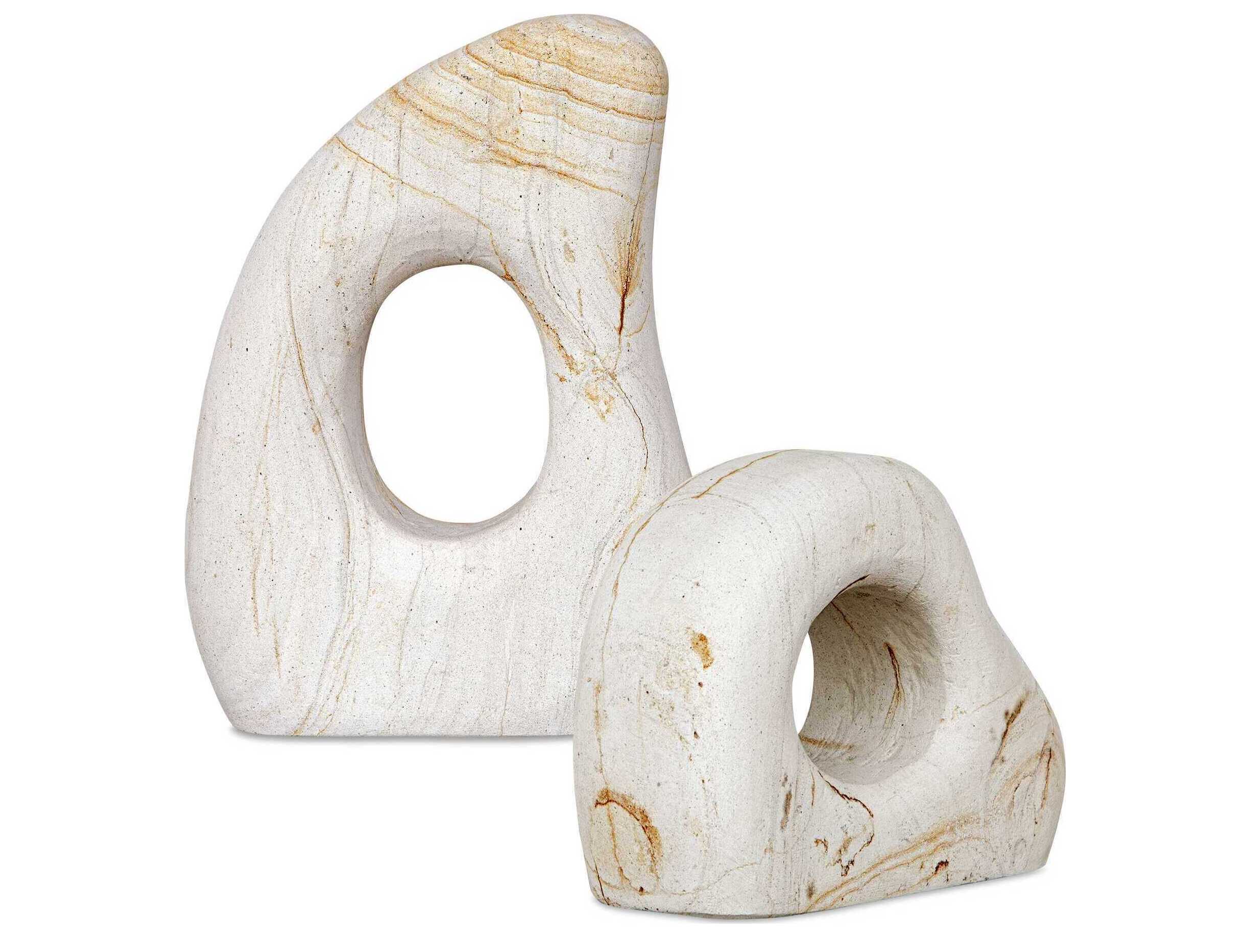 Uttermost Outdoor Stone Flow Outdoor Sculptures Set of 2