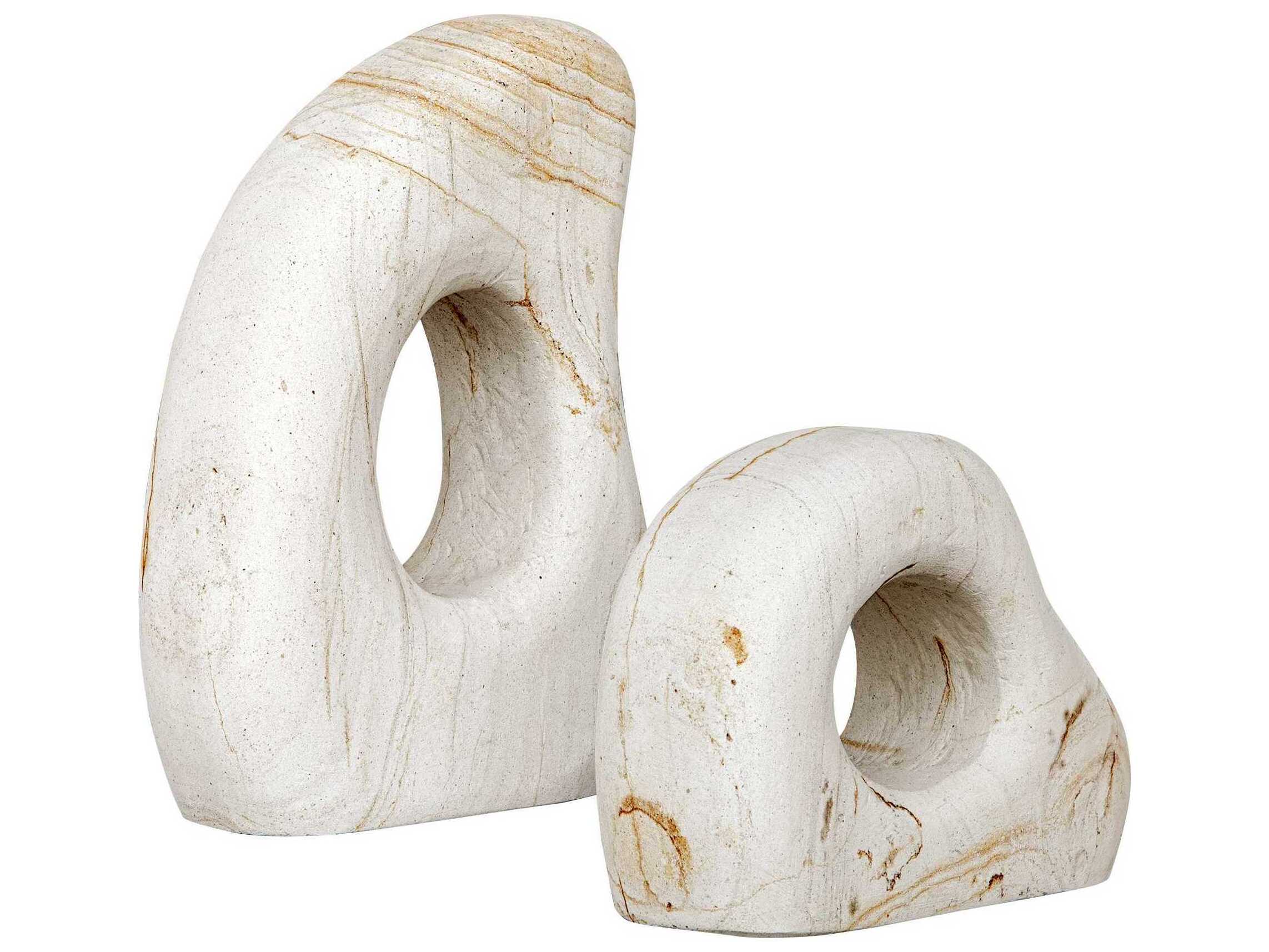 Uttermost Outdoor Stone Flow Outdoor Sculptures Set of 2
