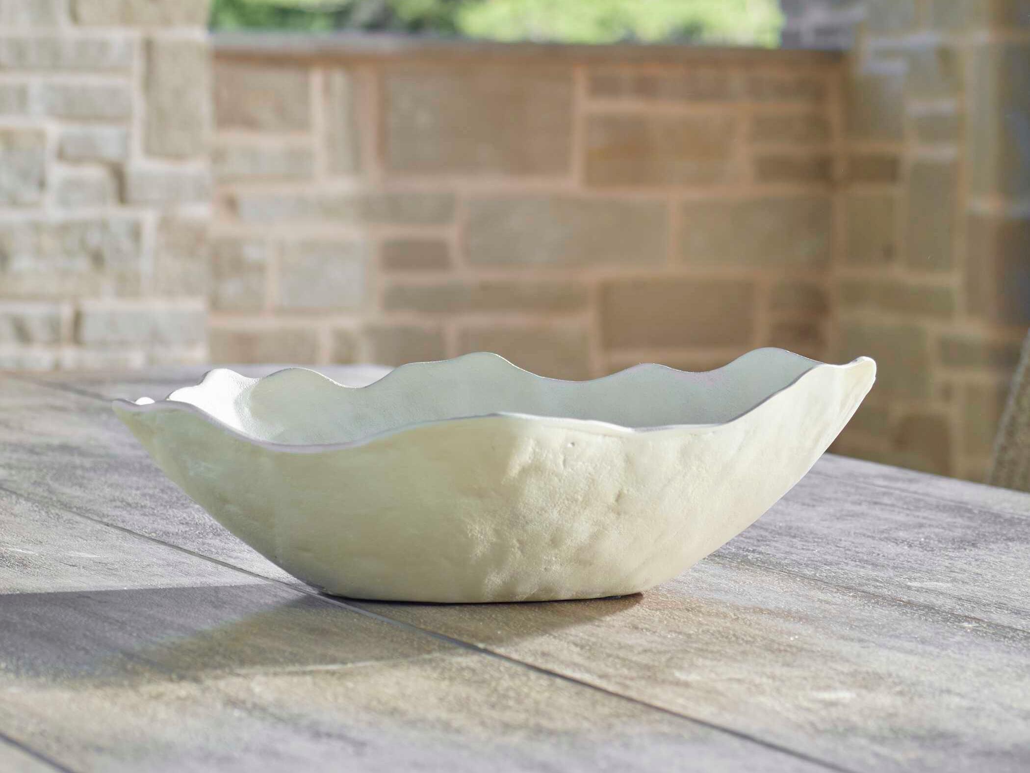 Uttermost Outdoor Obscura Warm White Outdoor Bowl