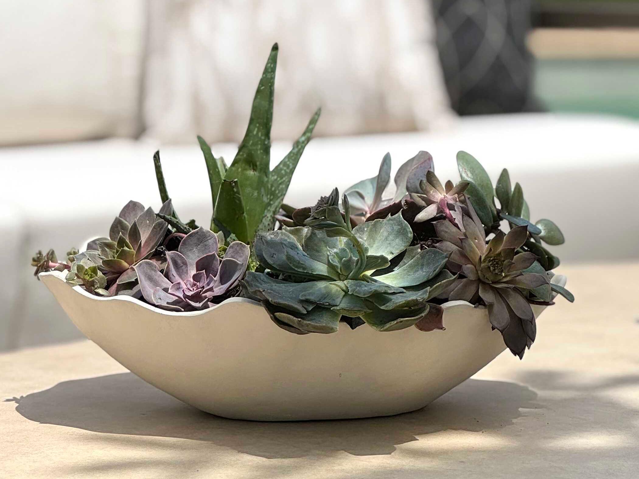 Uttermost Outdoor Obscura Warm White Outdoor Bowl