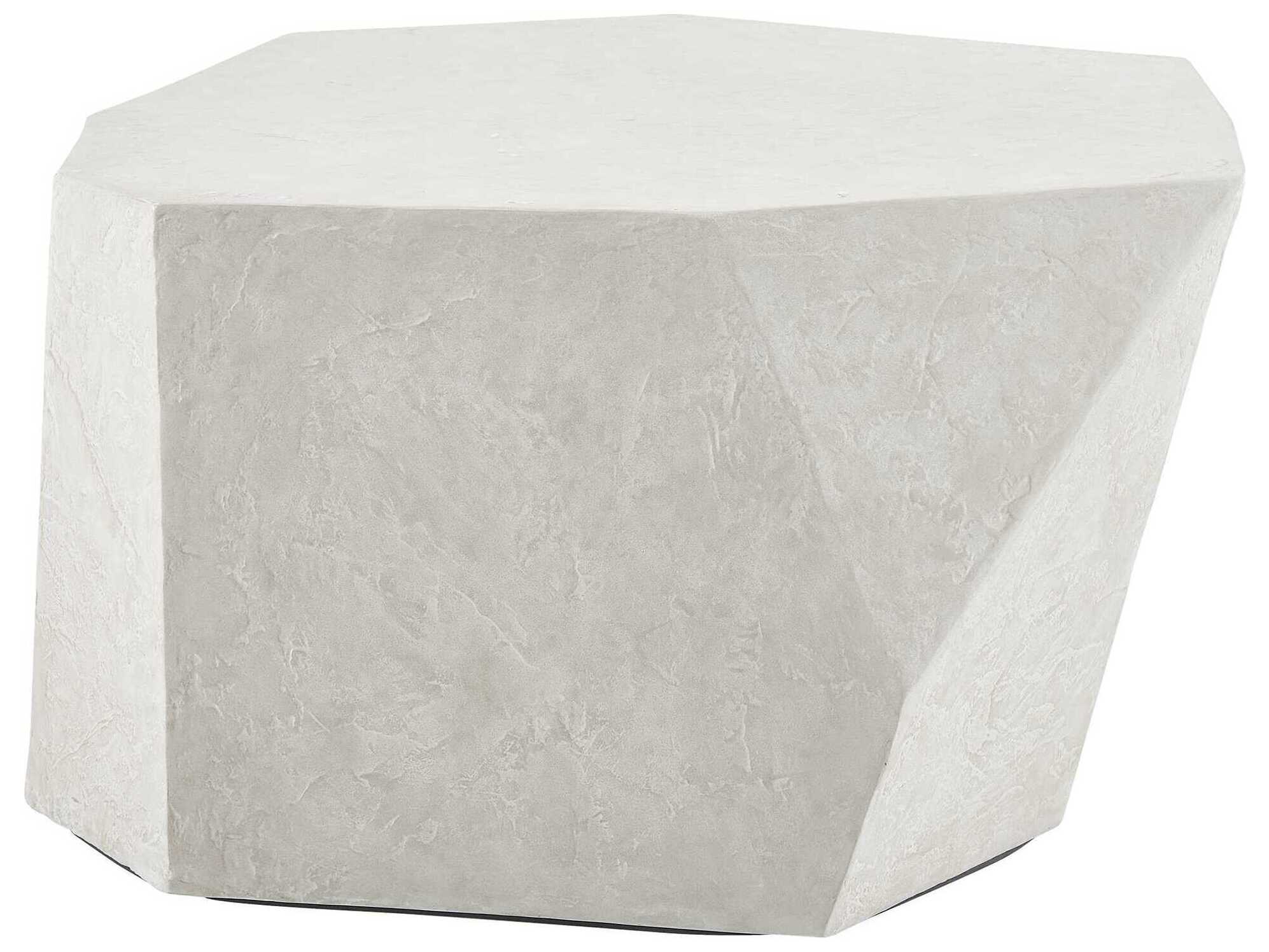 Uttermost Outdoor Parra White Concrete Coffee Table