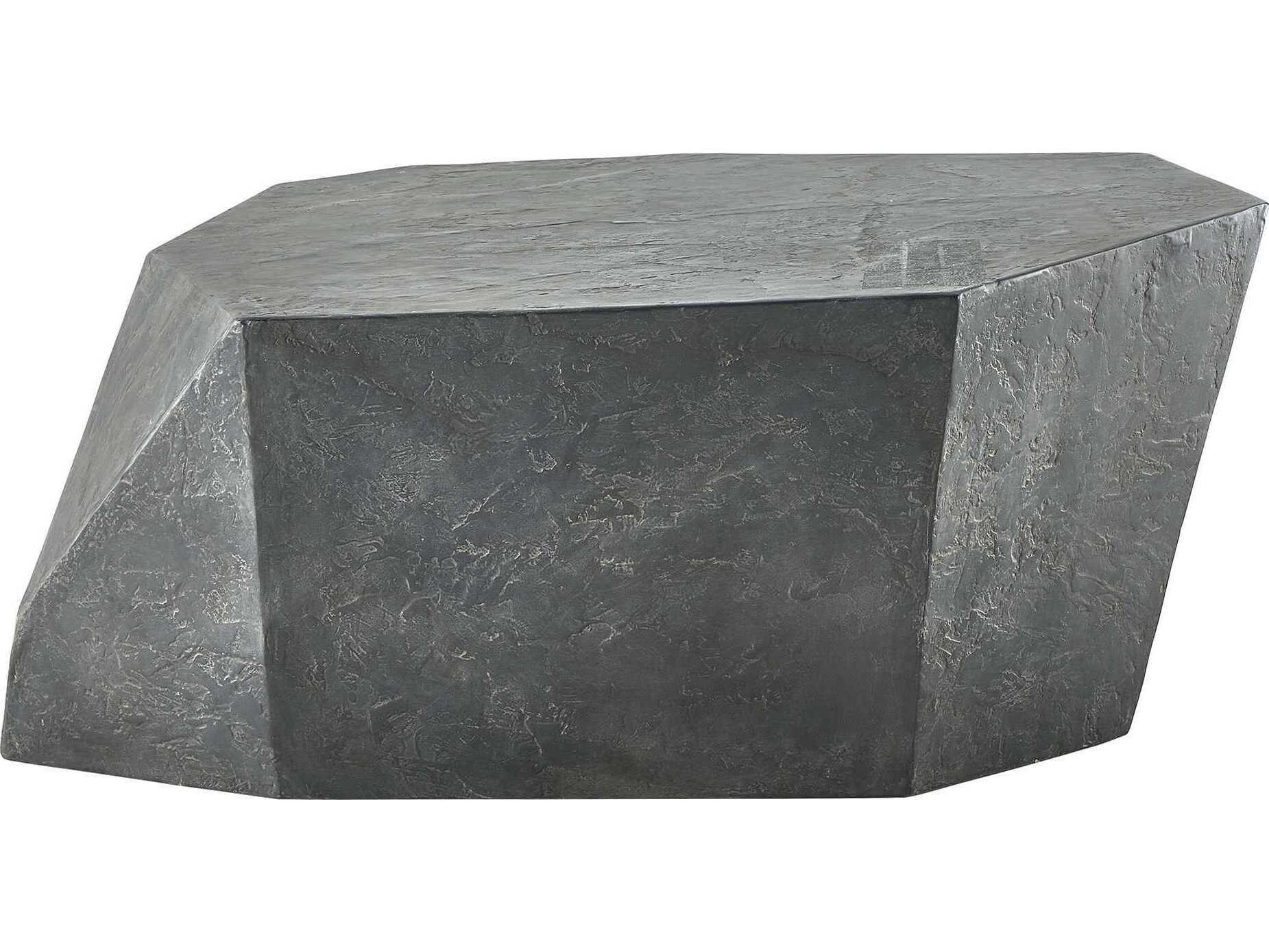 Uttermost Outdoor Parra Black Brown Concrete Coffee Table