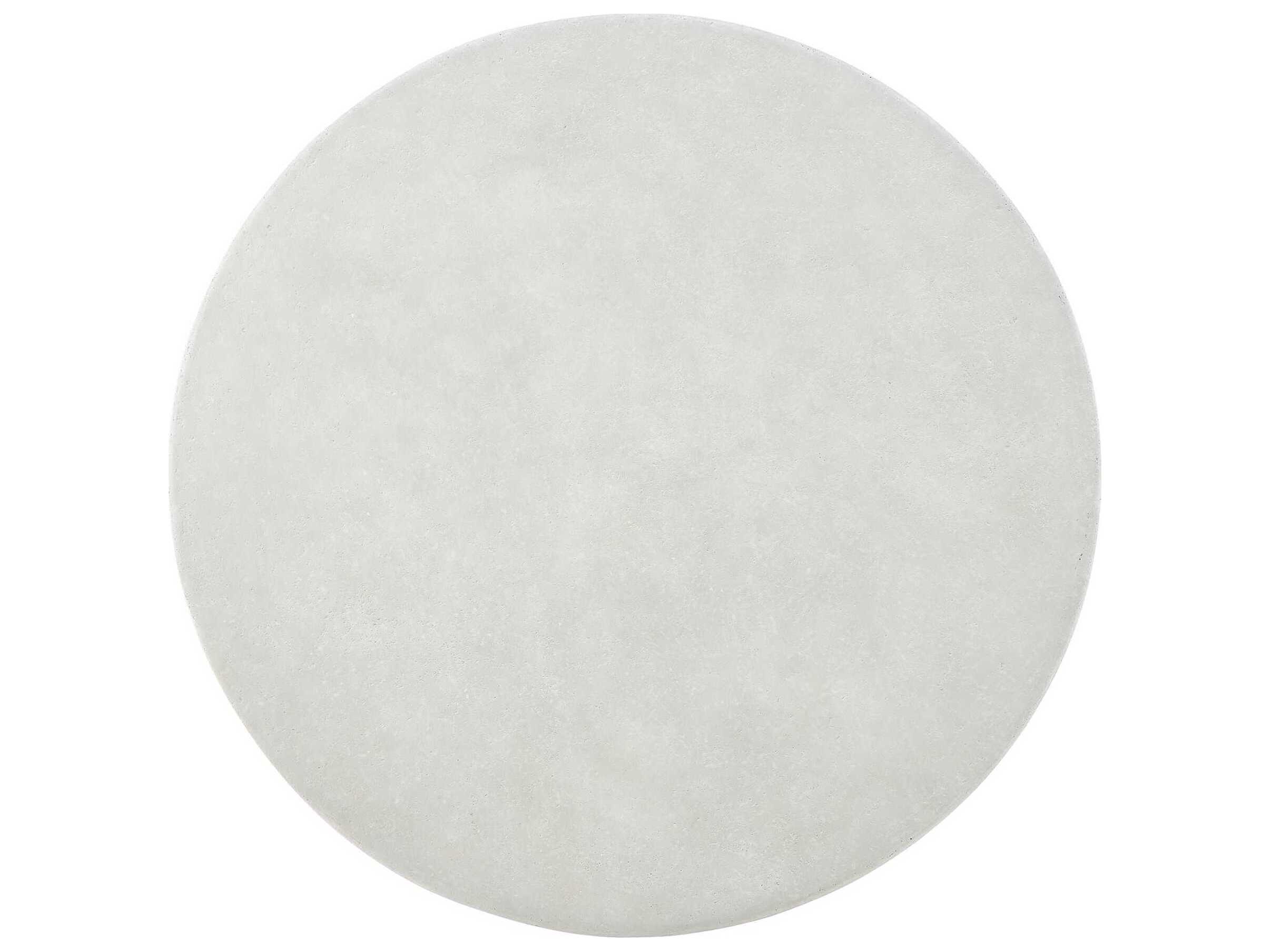 Uttermost Outdoor Wright Light Stone Concrete Round Coffee Table