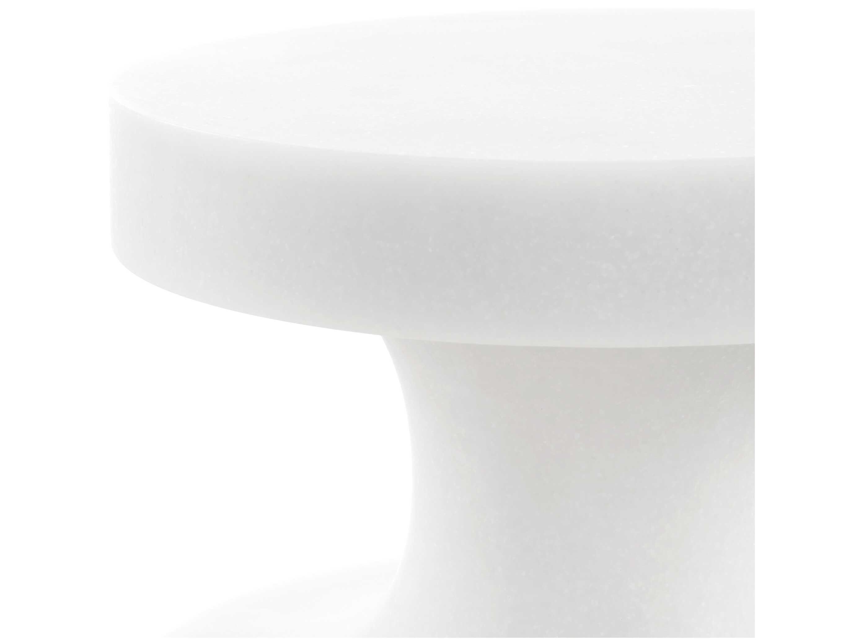 Uttermost Outdoor Balian White Resin Round End Table