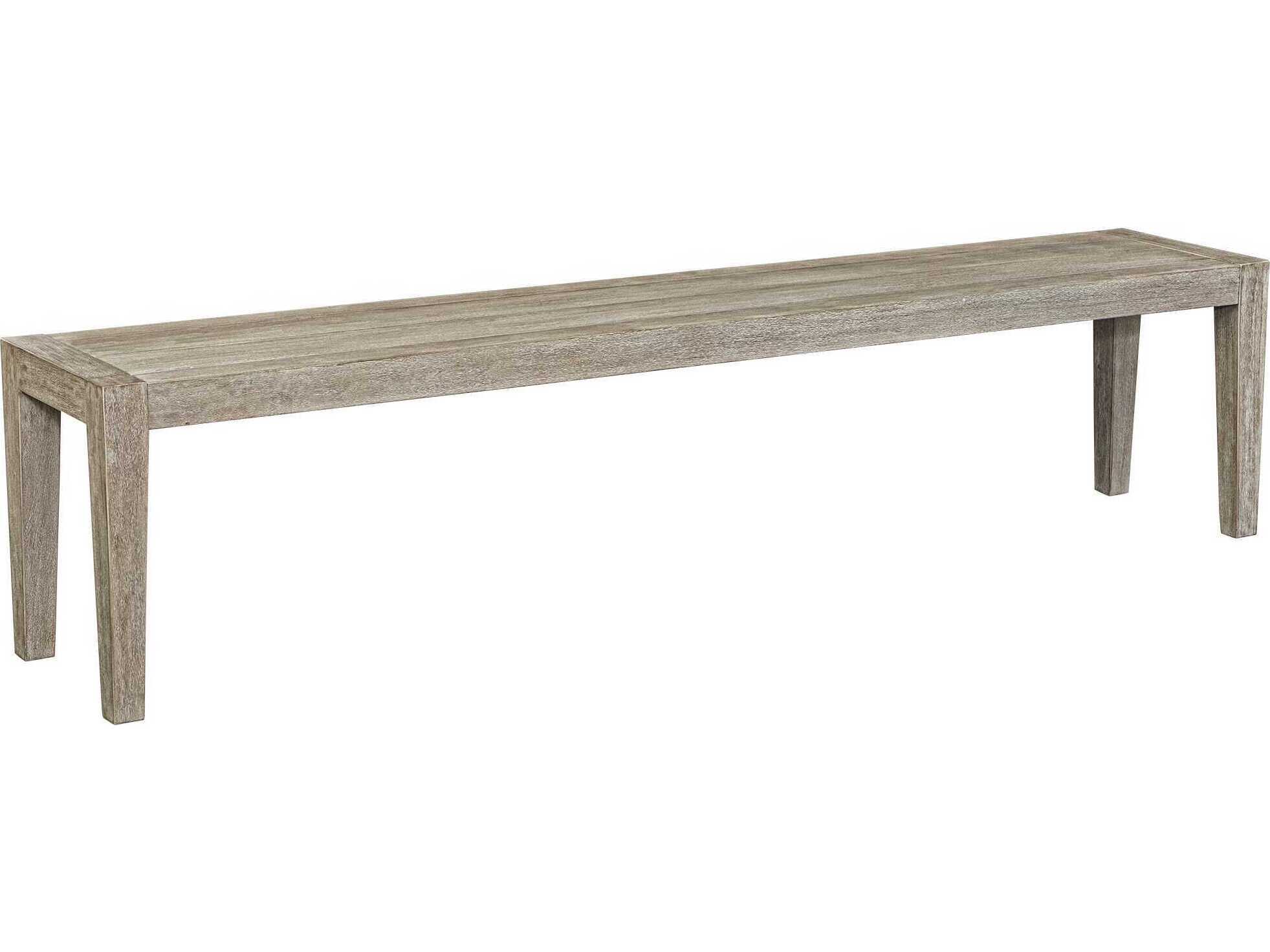 Uttermost Outdoor Kirkham Gray Wood Bench