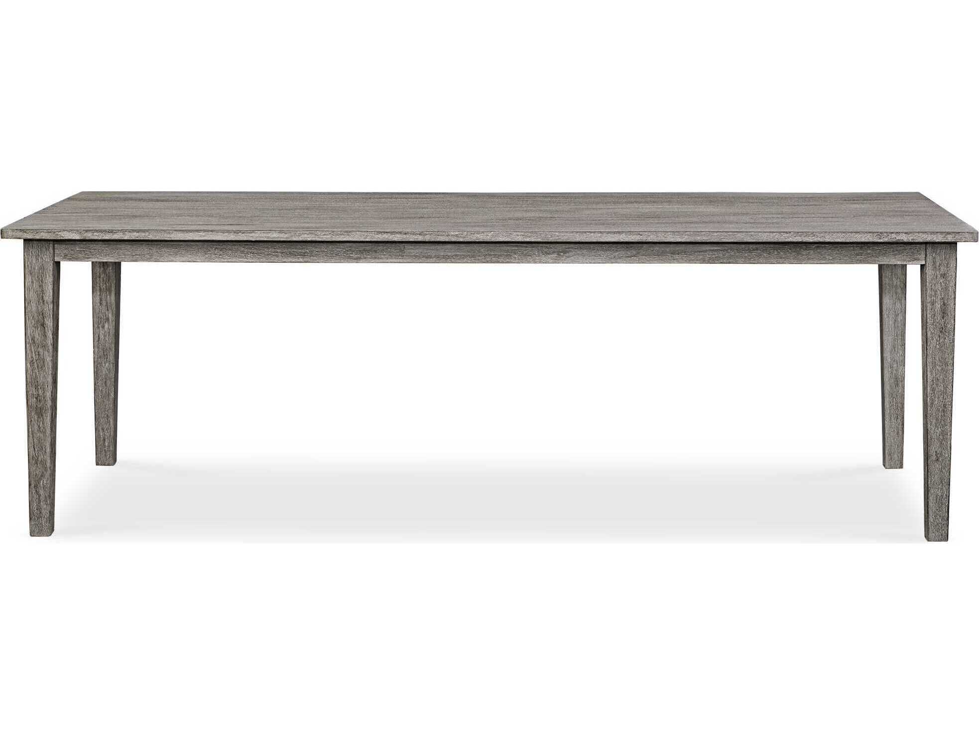 Uttermost Outdoor Forsyth Weathered Dark Gray Wood Rectangular Dining Table