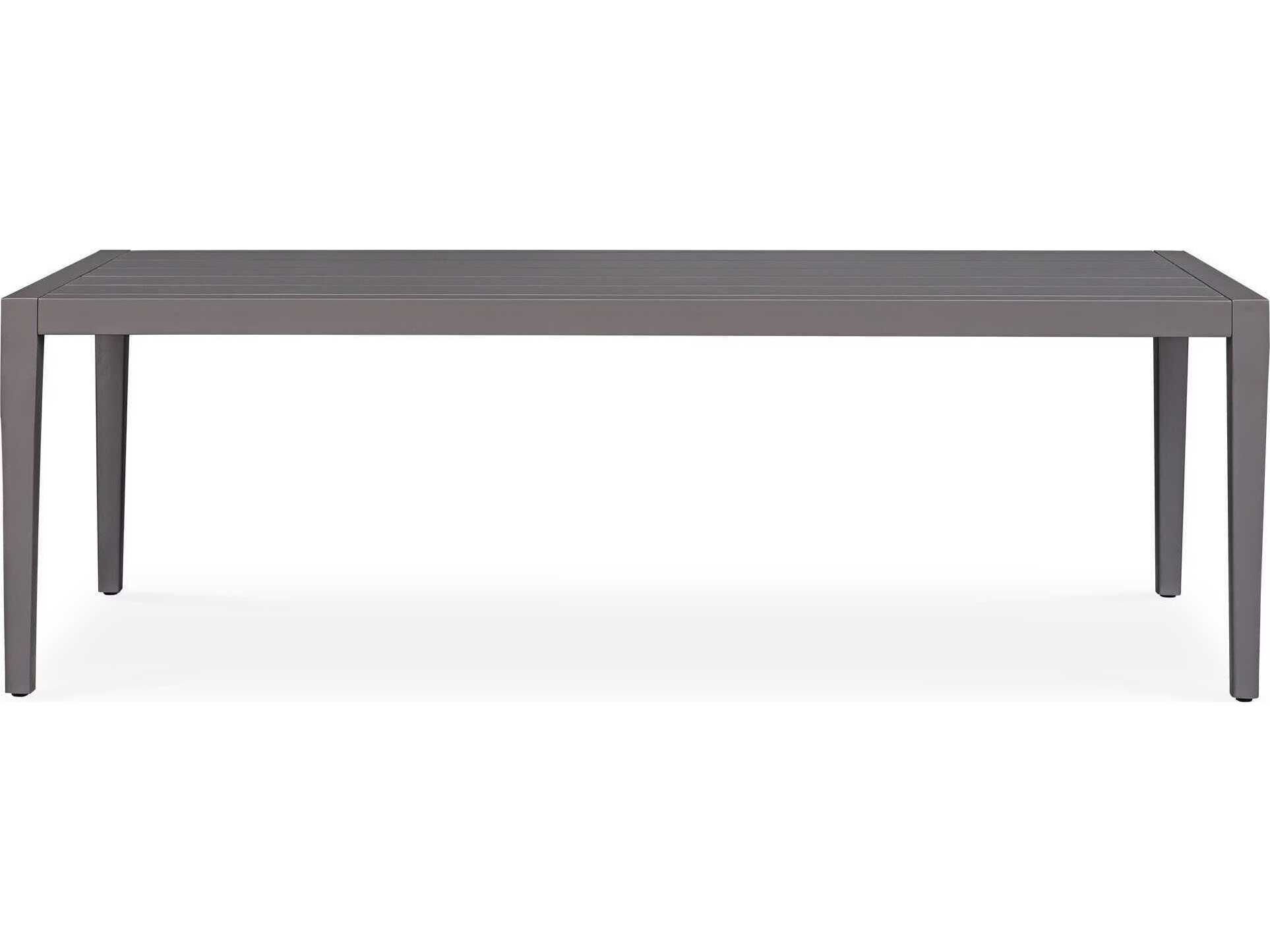 Uttermost Outdoor Polanco Java Black Aluminum Rectangular Dining Table