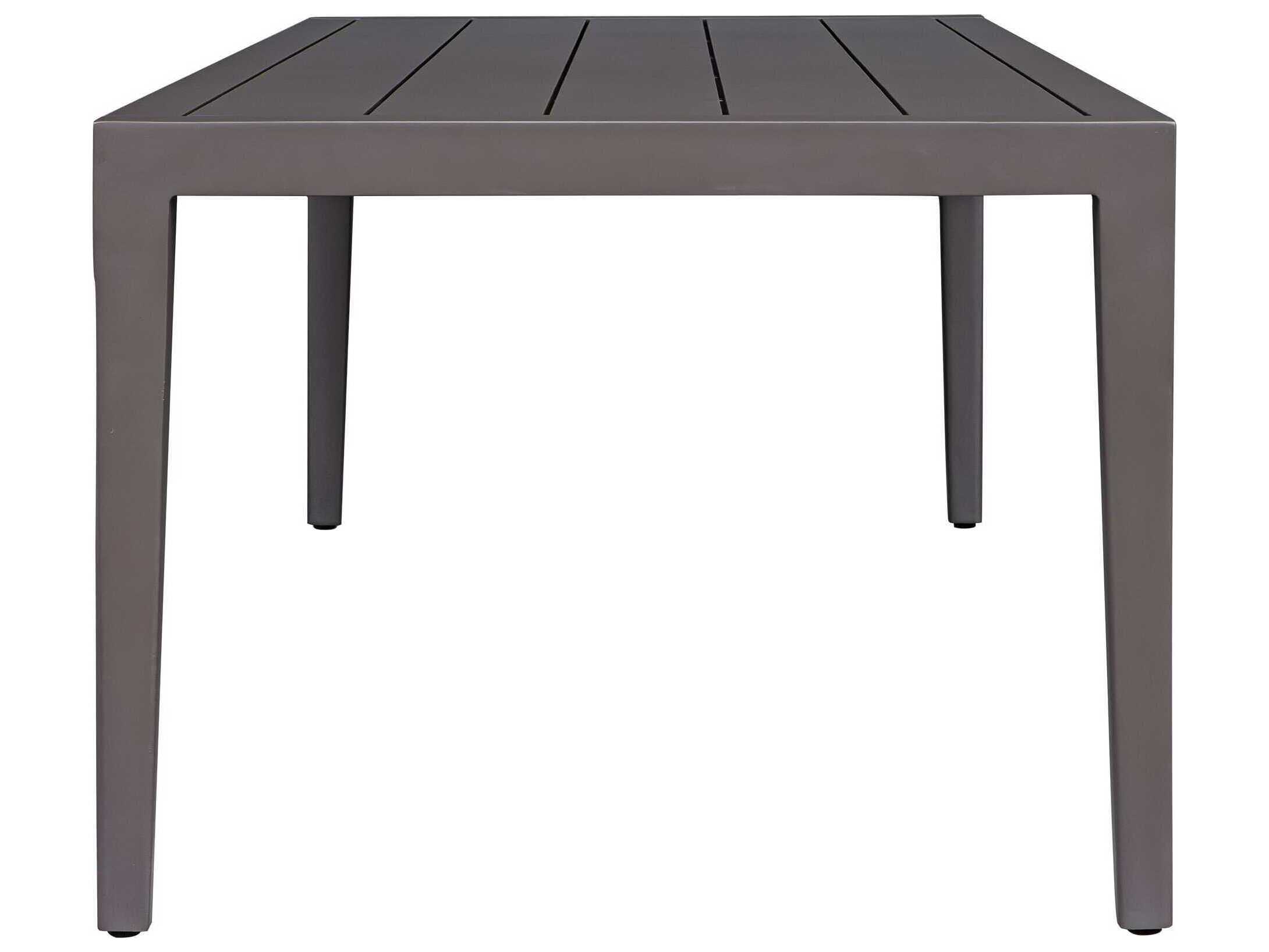 Uttermost Outdoor Polanco Java Black Aluminum Rectangular Dining Table