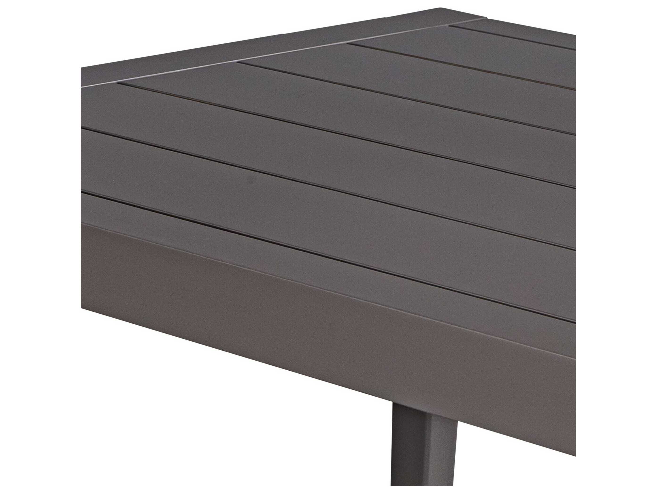 Uttermost Outdoor Polanco Java Black Aluminum Rectangular Dining Table