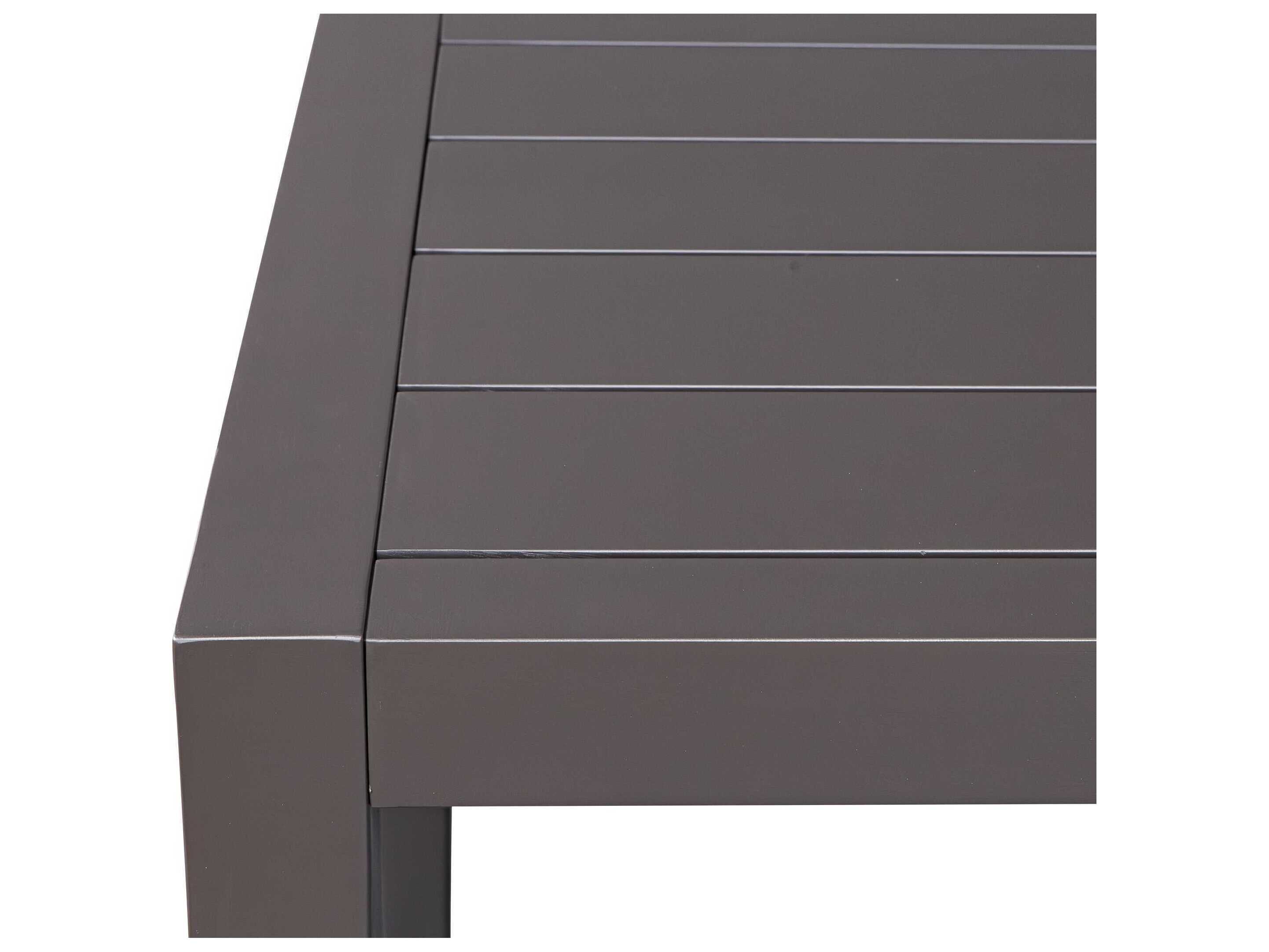 Uttermost Outdoor Polanco Java Black Aluminum Rectangular Dining Table